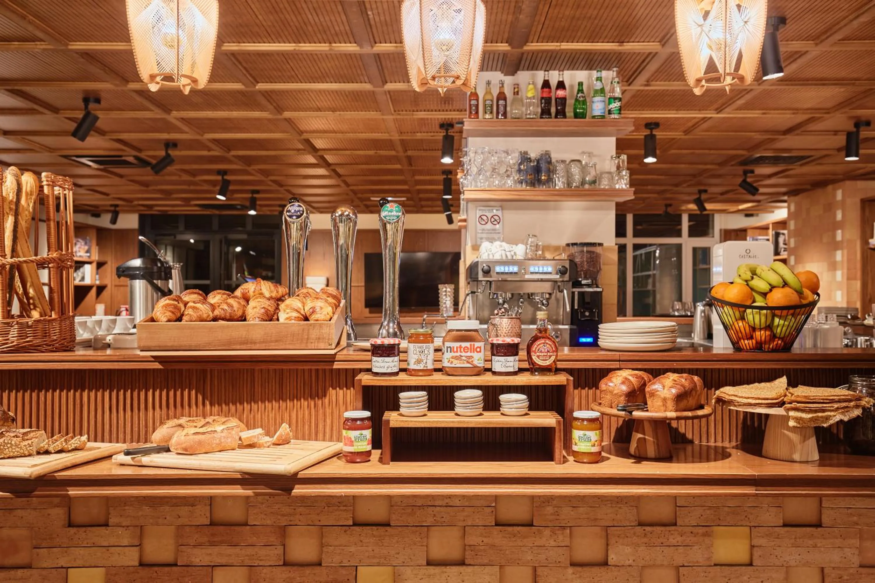 Buffet breakfast in Appart Hotel Paris Levallois Maurice Ravel