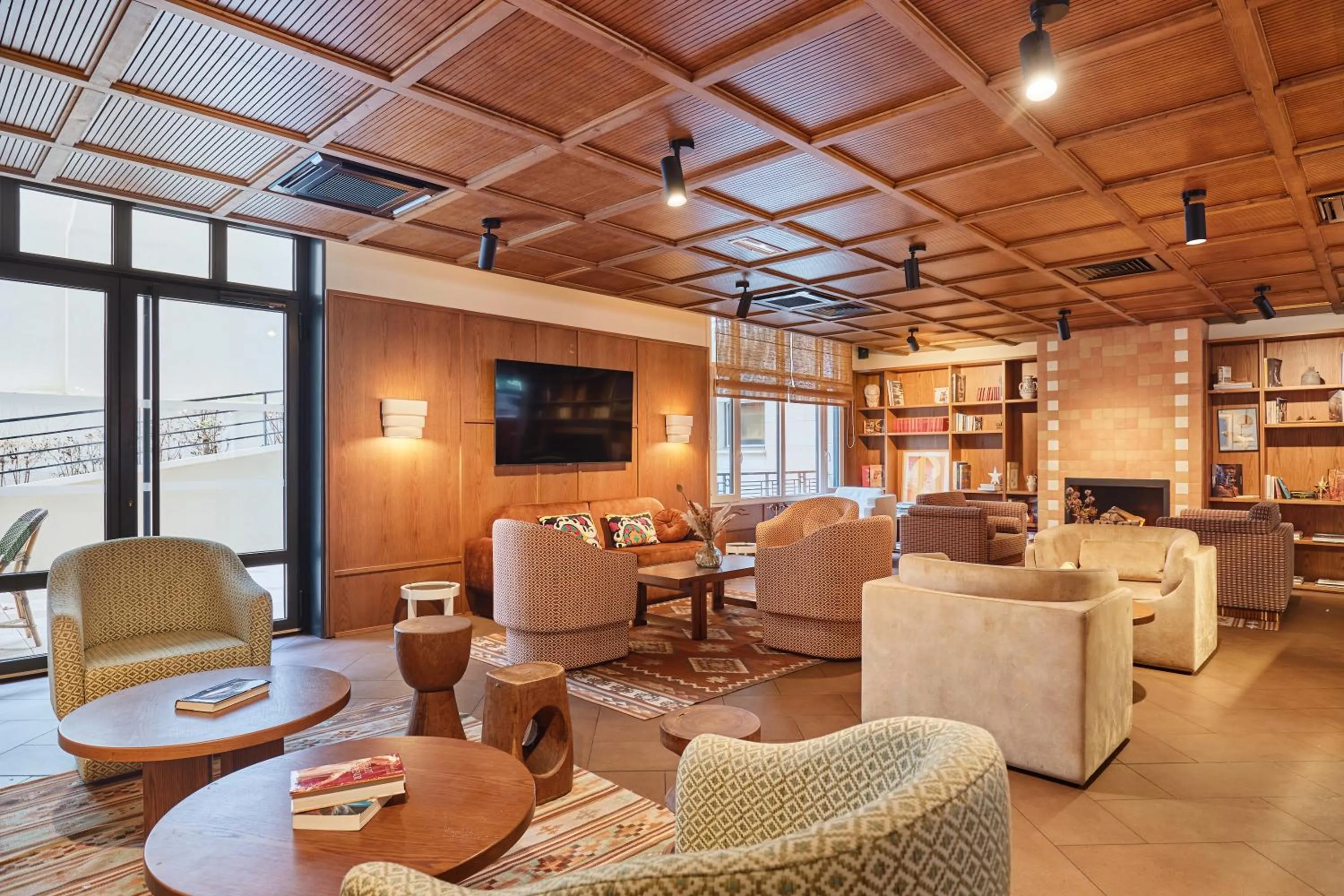 Living room in Appart Hotel Paris Levallois Maurice Ravel