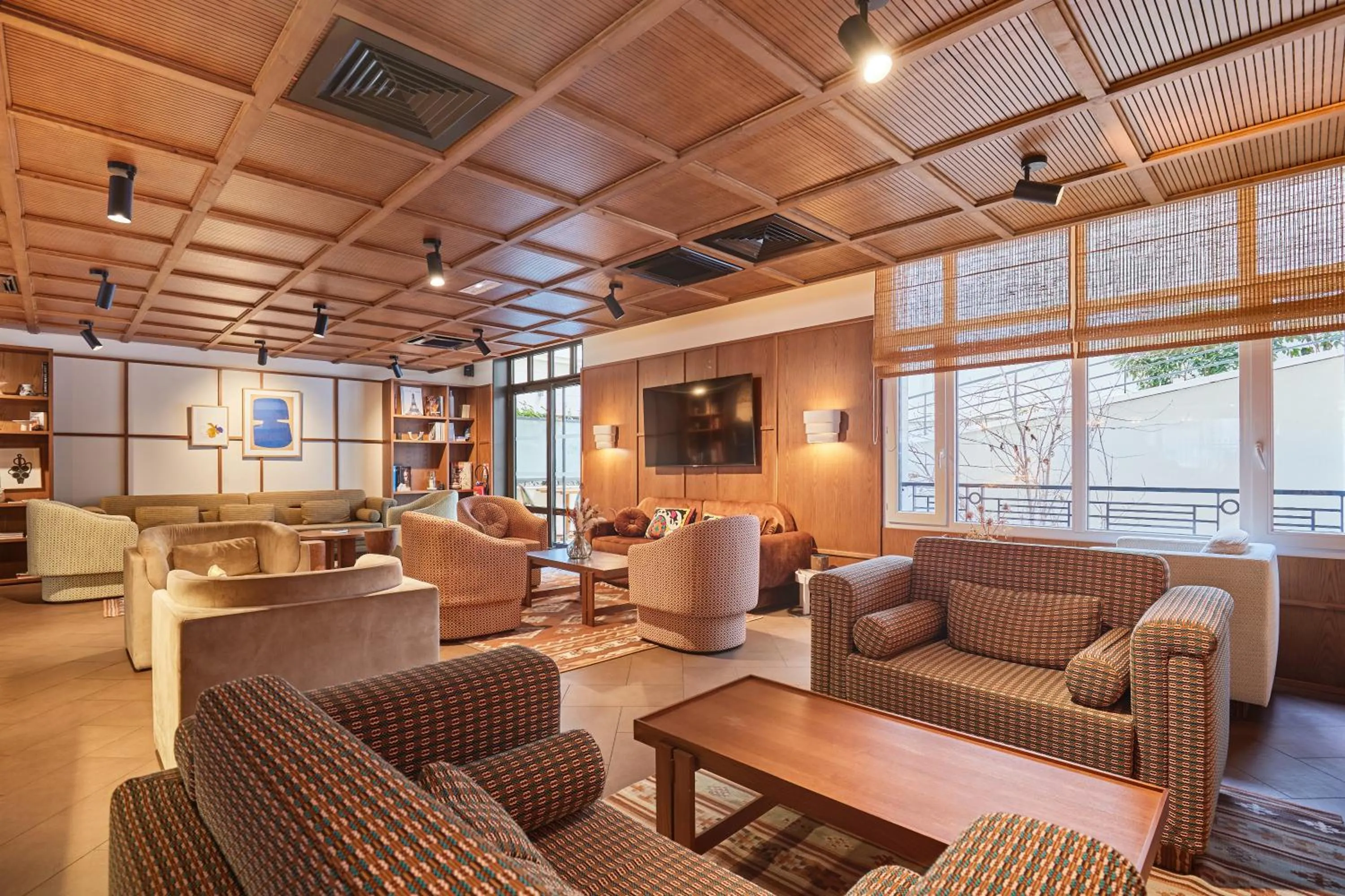 Seating area in Appart Hotel Paris Levallois Maurice Ravel