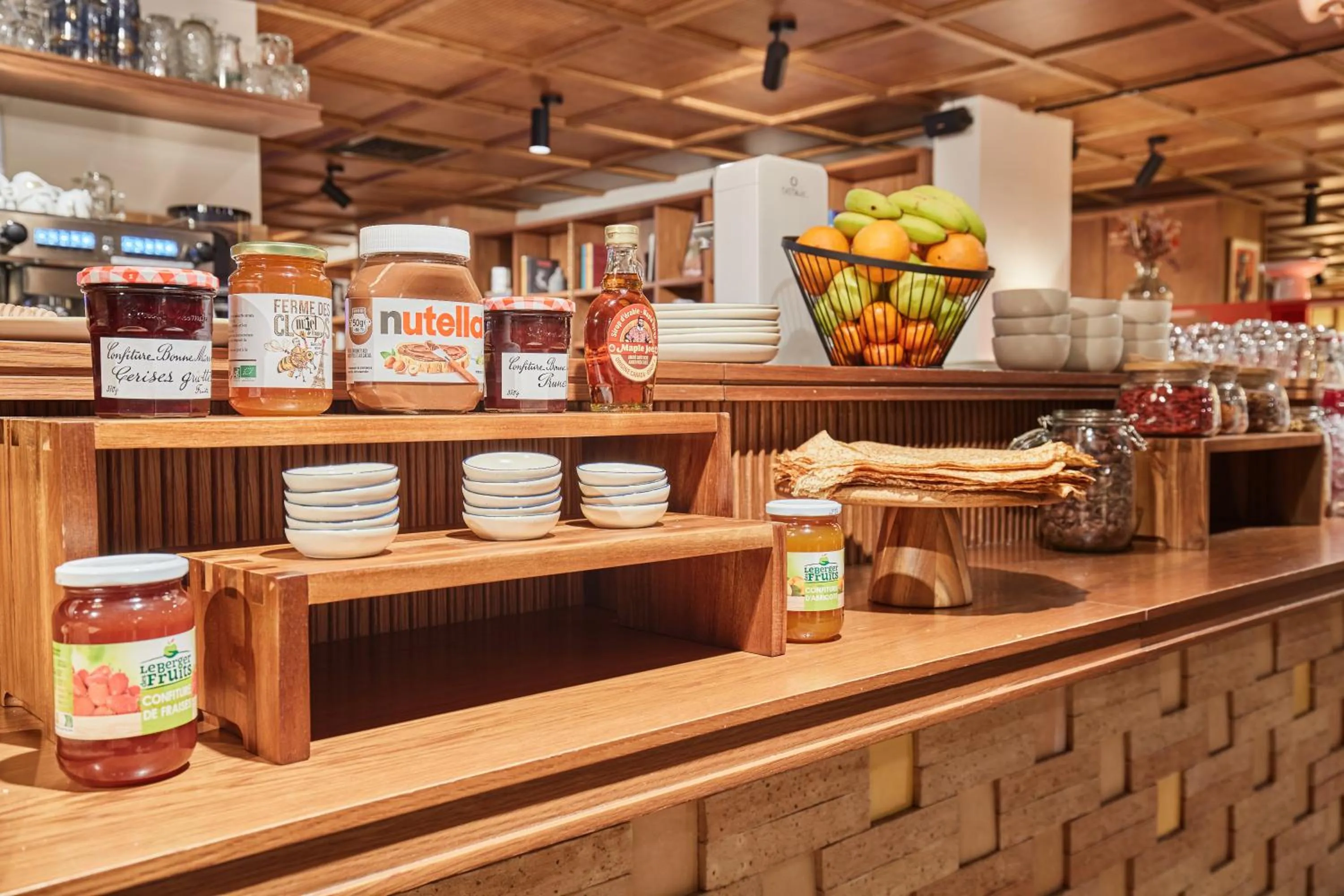 Buffet breakfast in Appart Hotel Paris Levallois Maurice Ravel