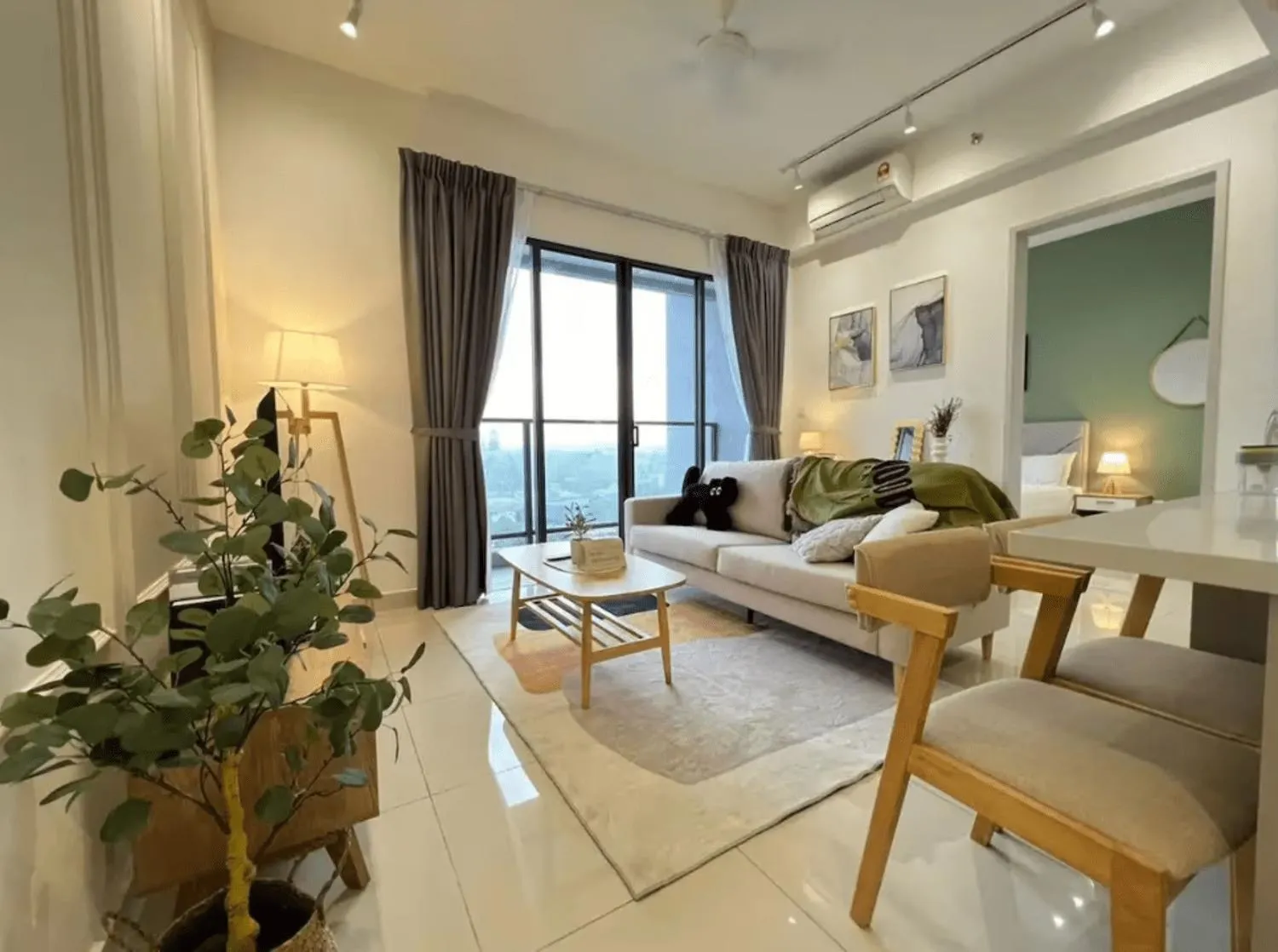 Living room, Bed in Trion Kuala Lumpur