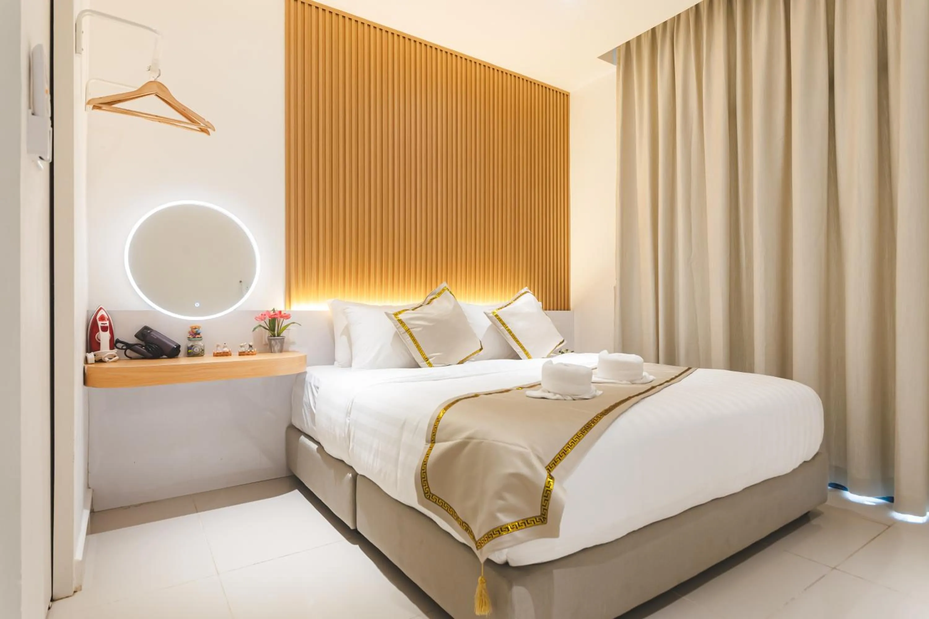 Bed in Beautiful Seaview Suites at The Shore Kota Kinabalu