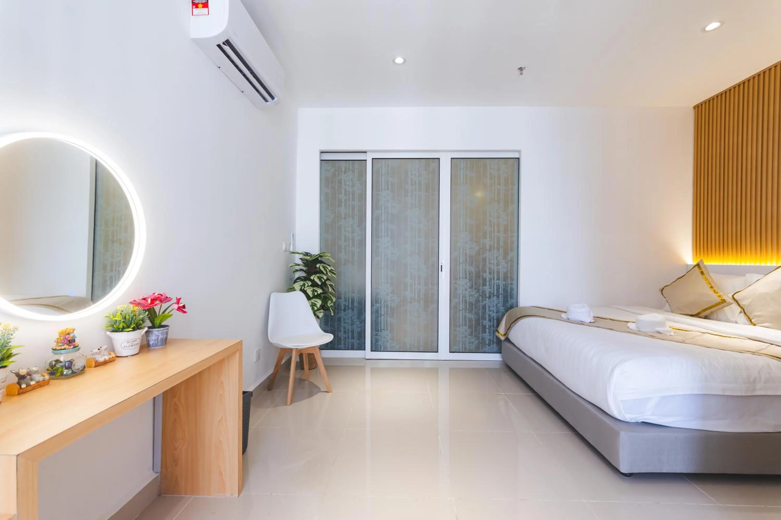 Bed in Beautiful Seaview Suites at The Shore Kota Kinabalu