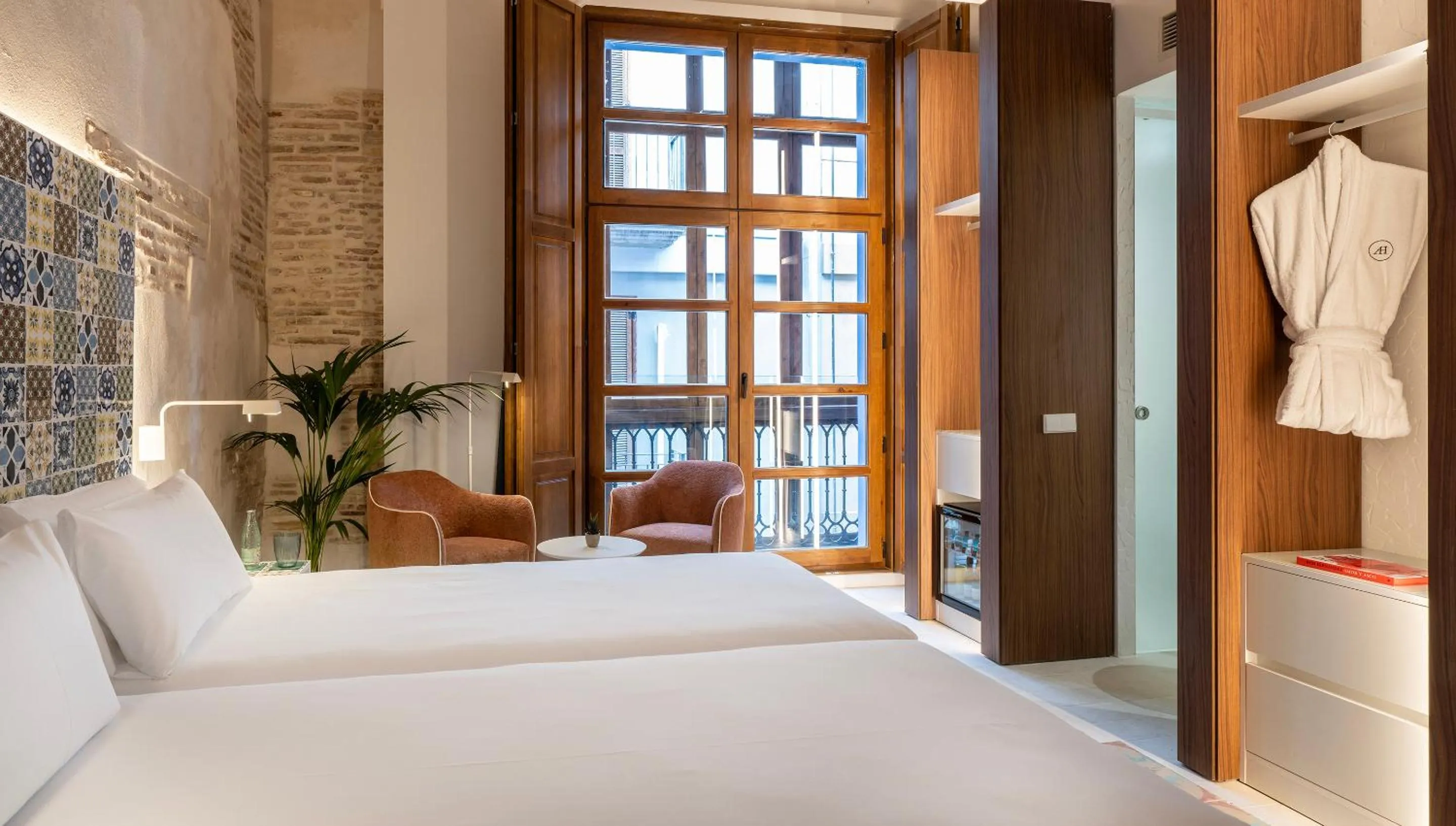 Bed in Axel Hotel Valencia - Adults Only