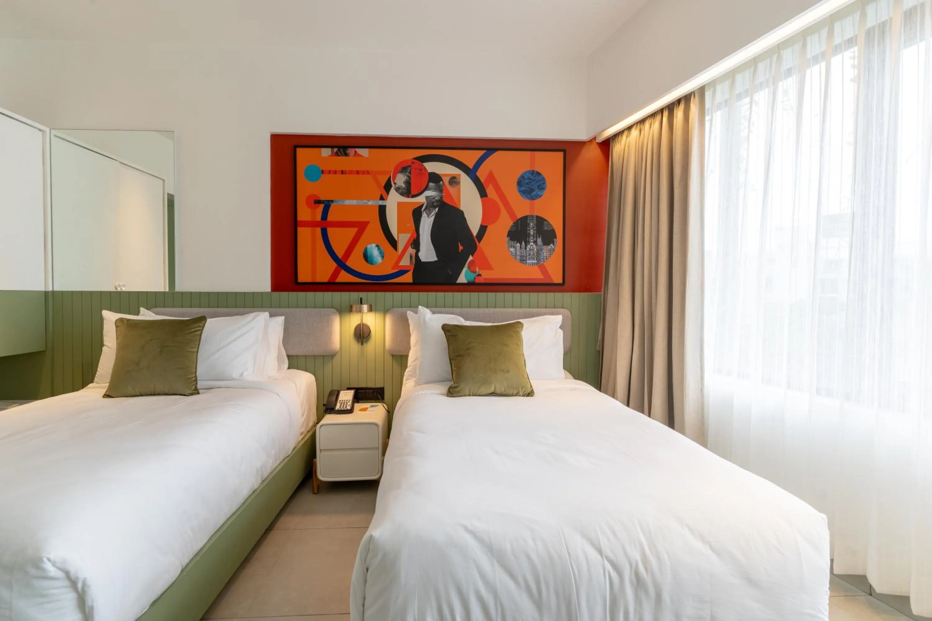 Bed in Spektrum Hotel - Bengaluru Airport