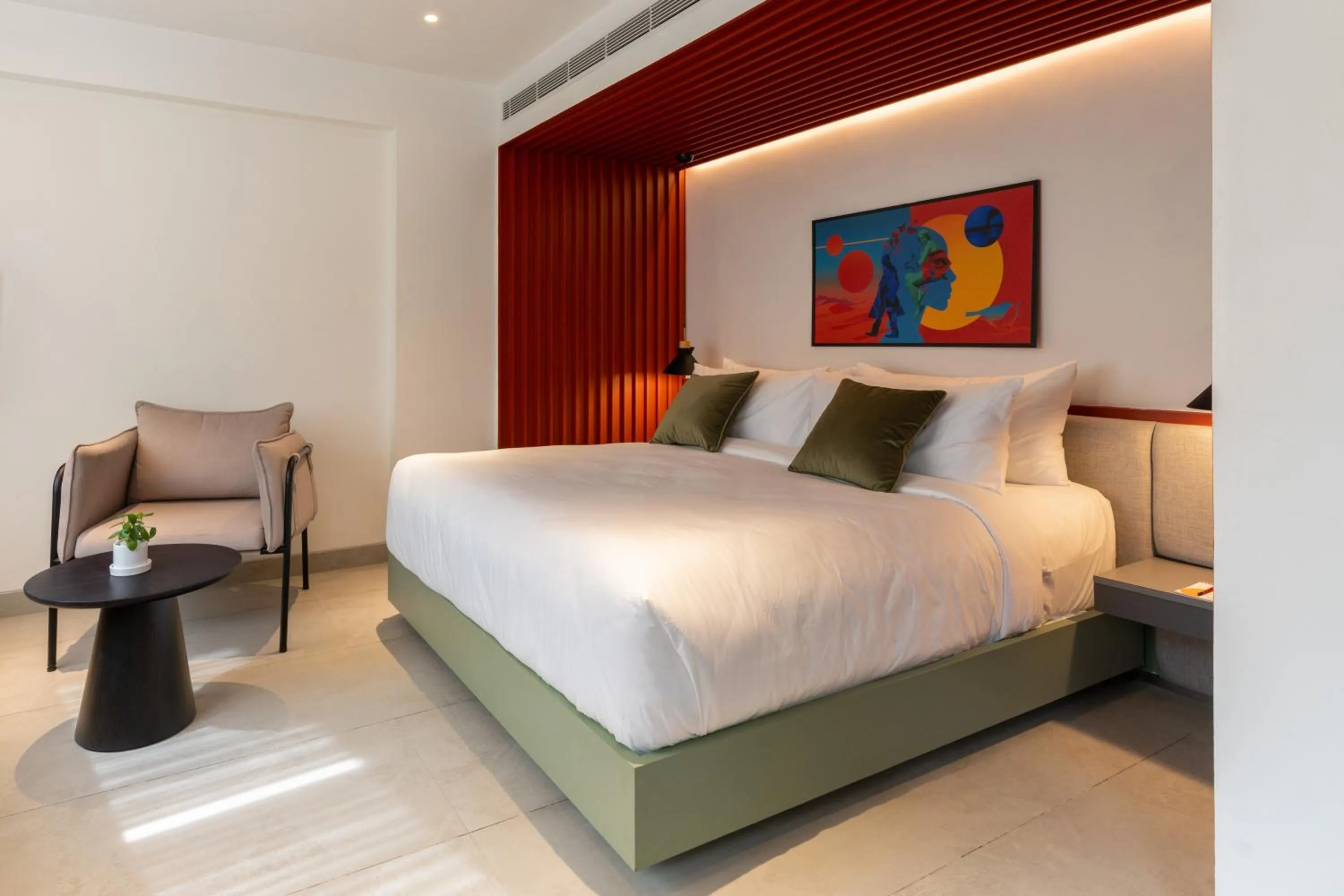 Bed in Spektrum Hotel - Bengaluru Airport