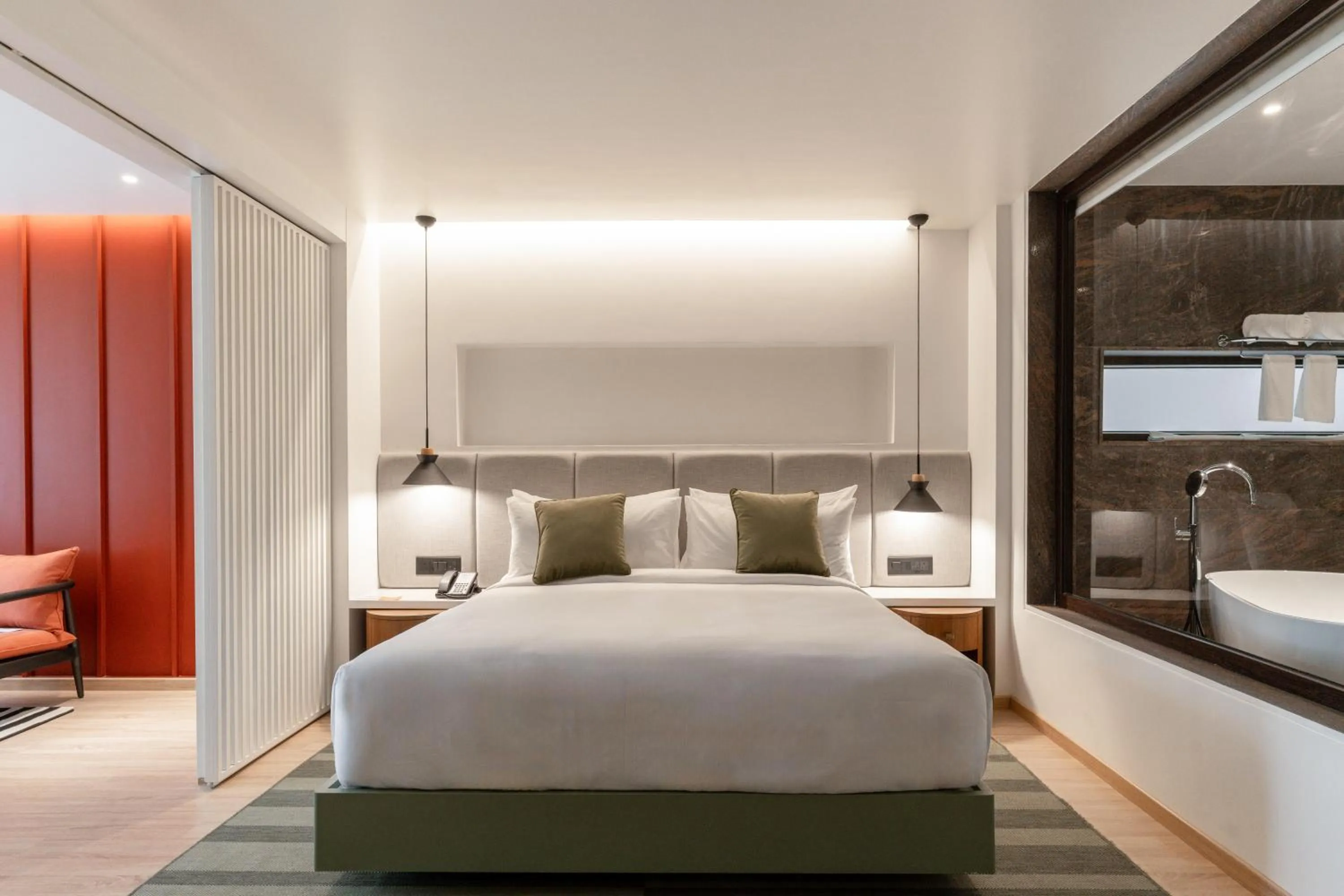 Bed in Spektrum Hotel - Bengaluru Airport