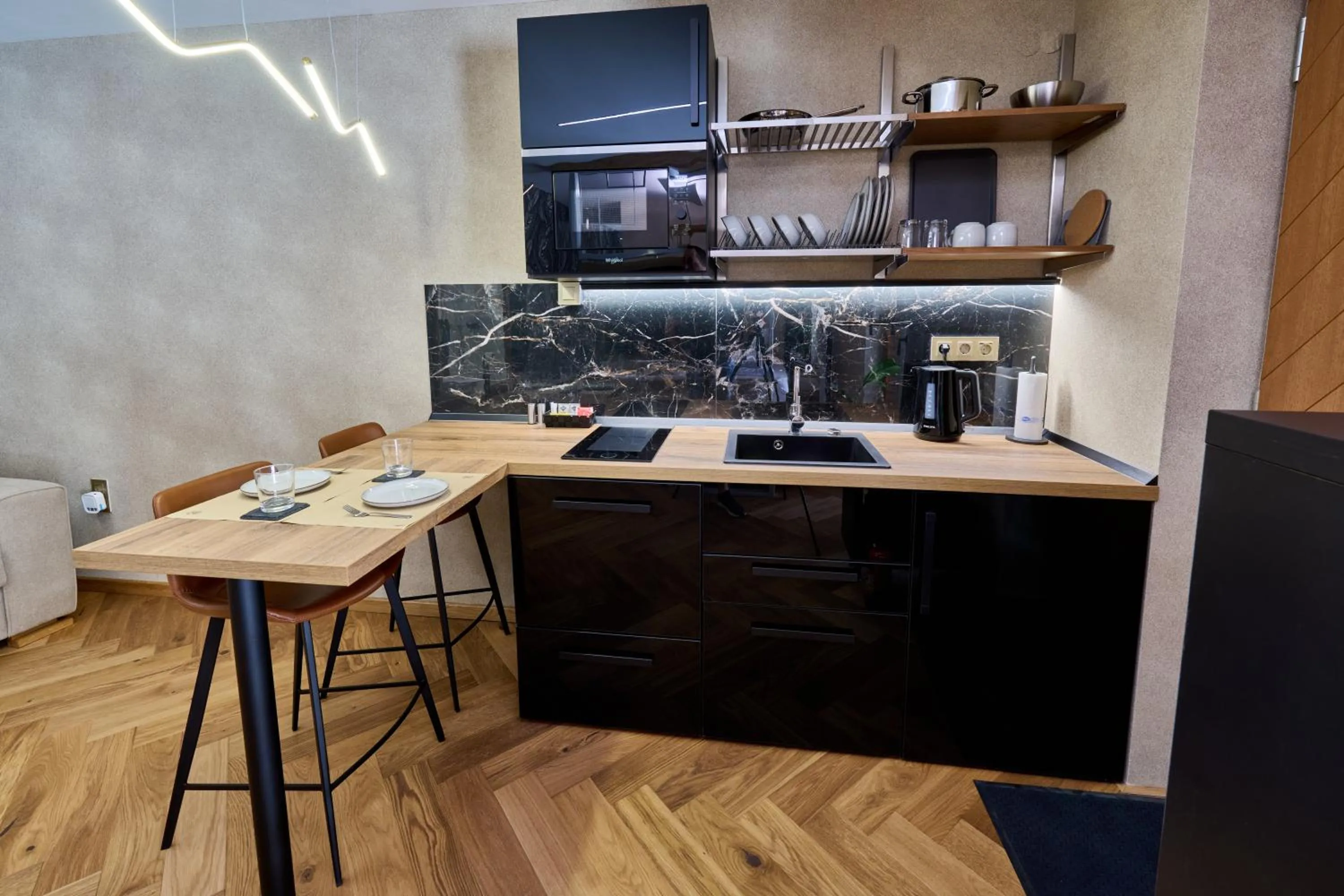 Kitchen or kitchenette in GRANDIS Premium Apartments