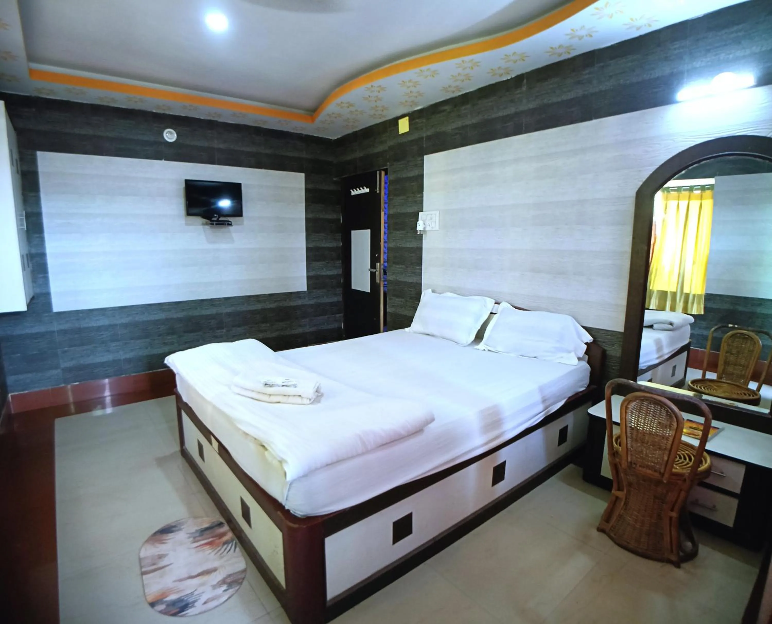 Bed in RESORT K SEA VIEW Digha