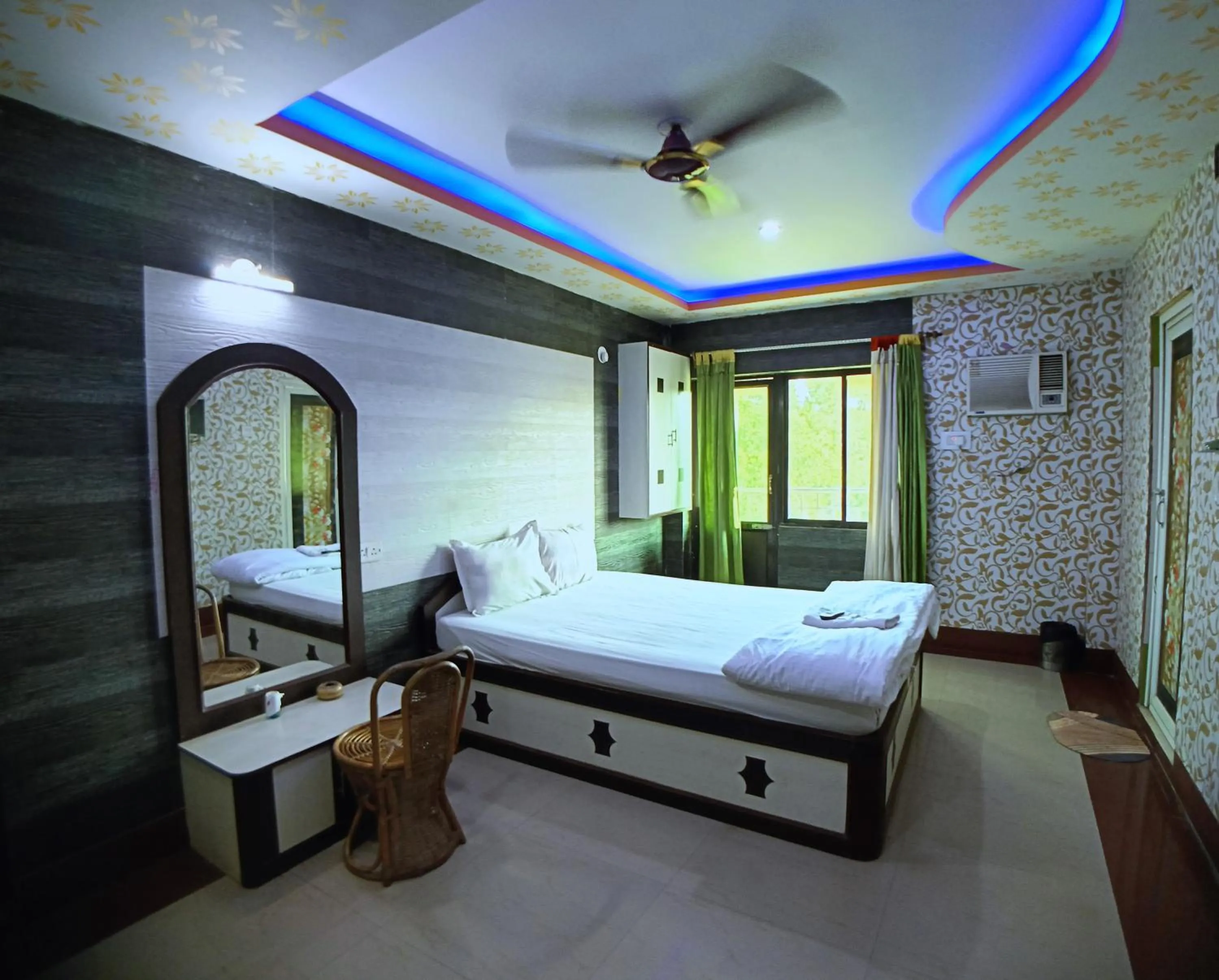 Bed in RESORT K SEA VIEW Digha