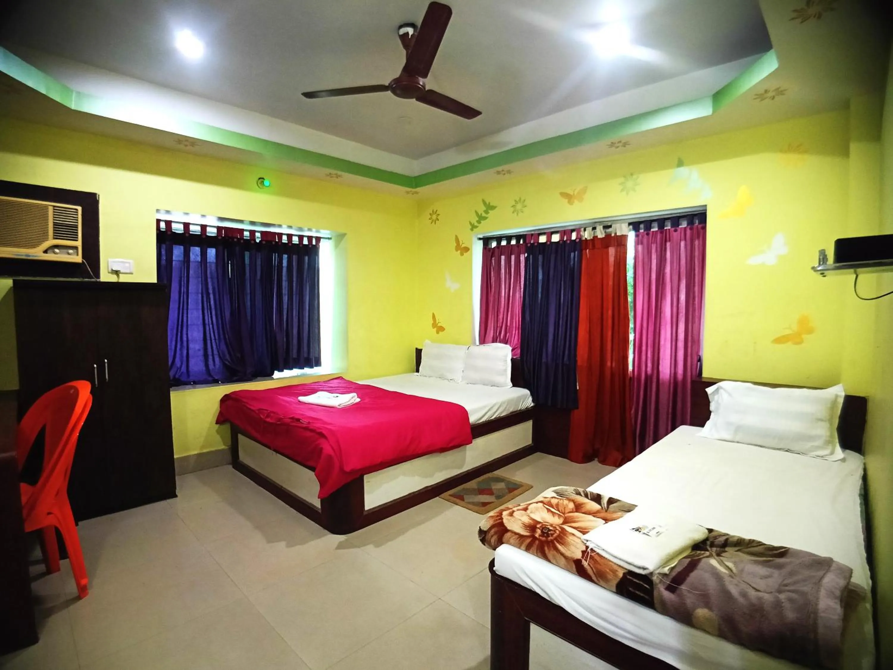 Bed in RESORT K SEA VIEW Digha