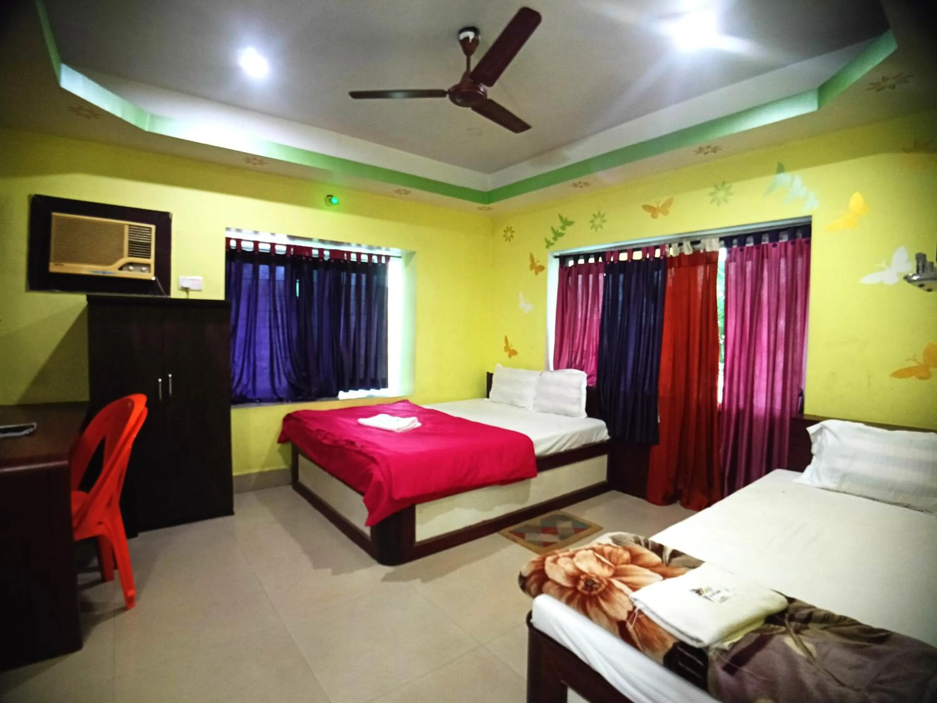 Bed in RESORT K SEA VIEW Digha