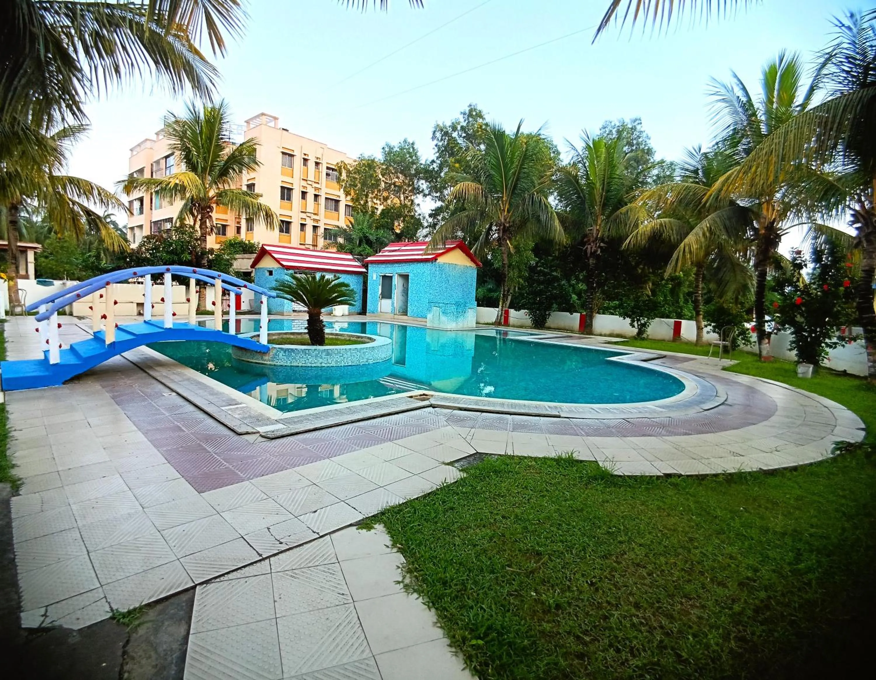 Pool view in RESORT K SEA VIEW Digha