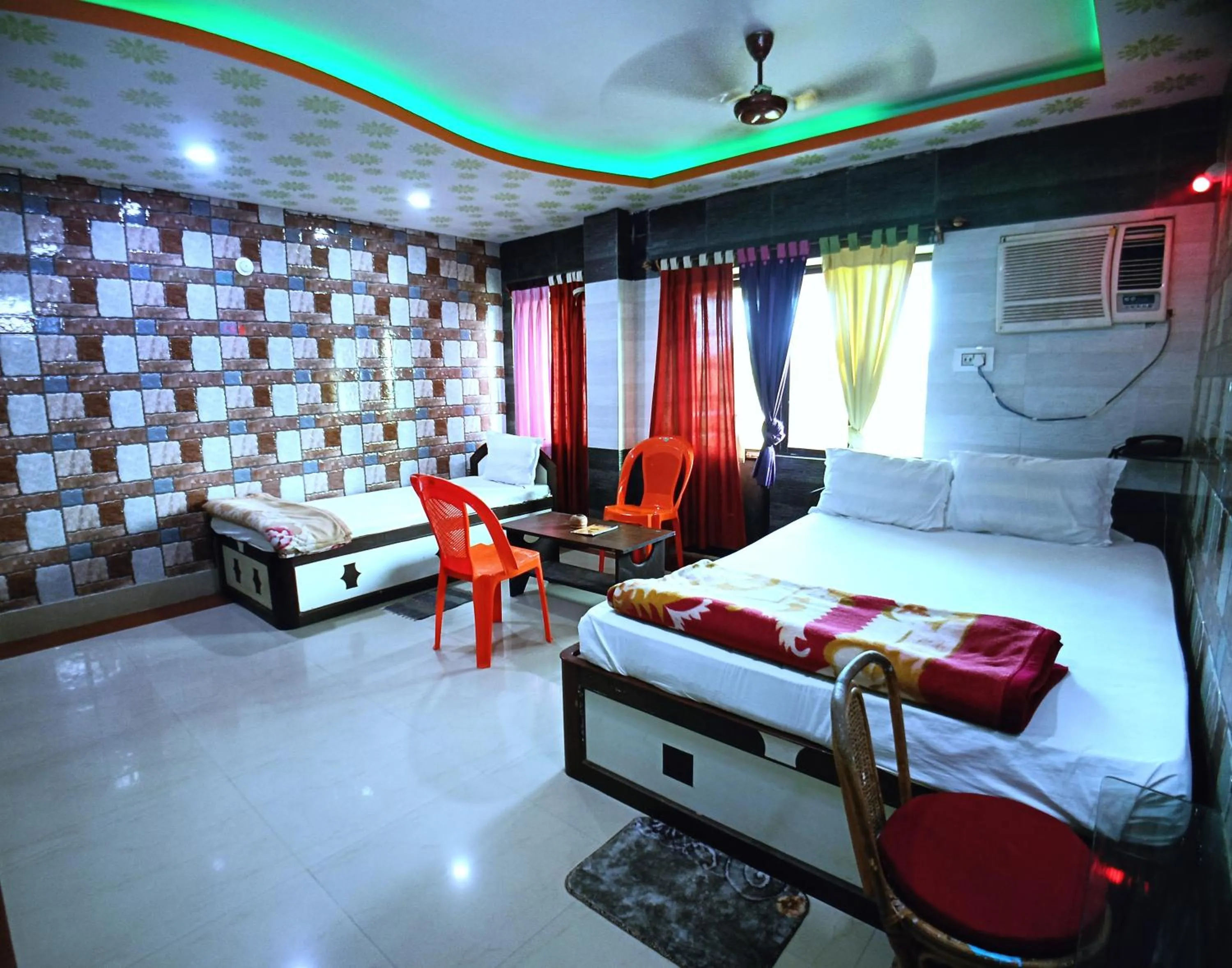Bed in RESORT K SEA VIEW Digha