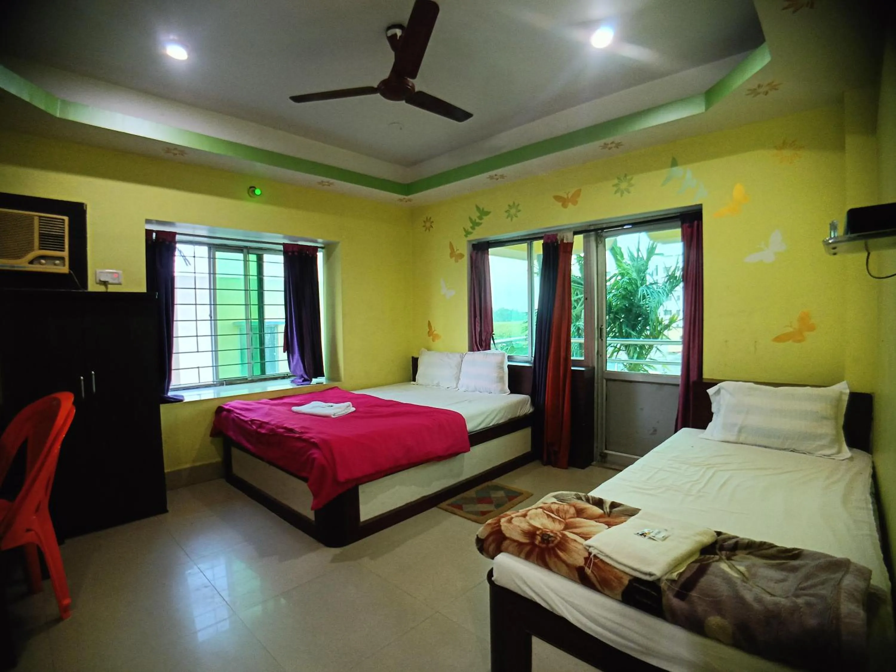 Bed in RESORT K SEA VIEW Digha