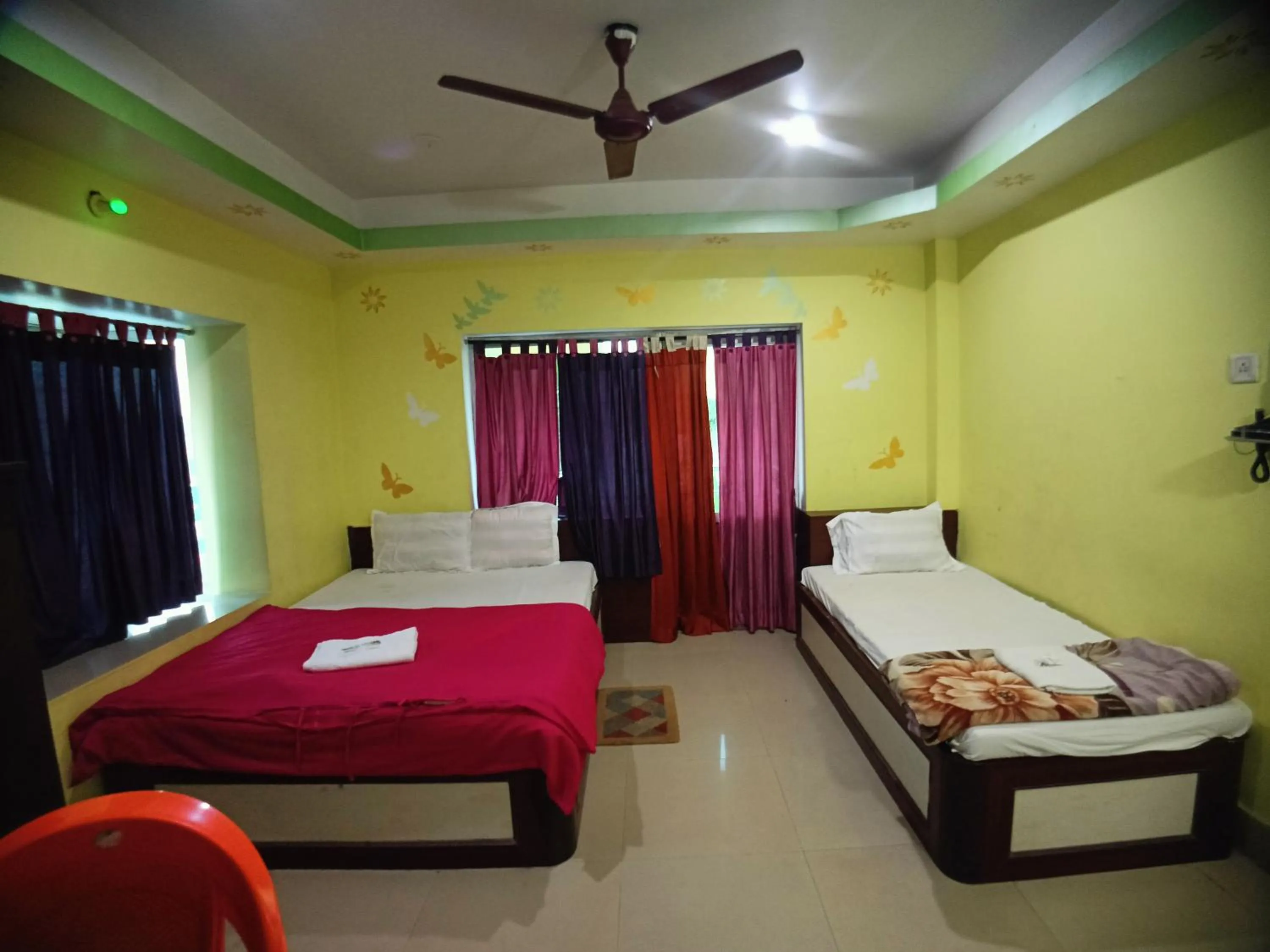 Bed in RESORT K SEA VIEW Digha