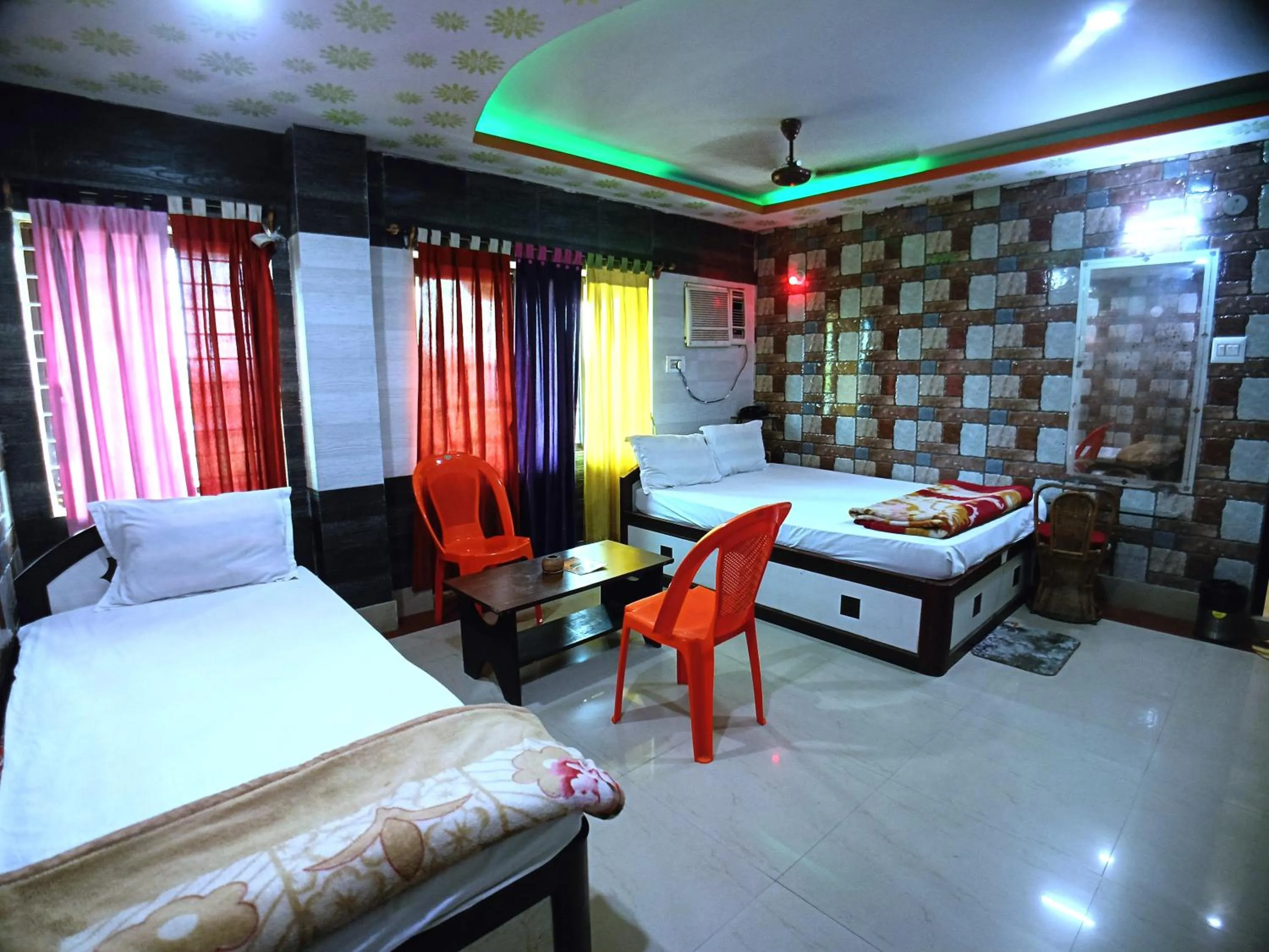 Bed in RESORT K SEA VIEW Digha