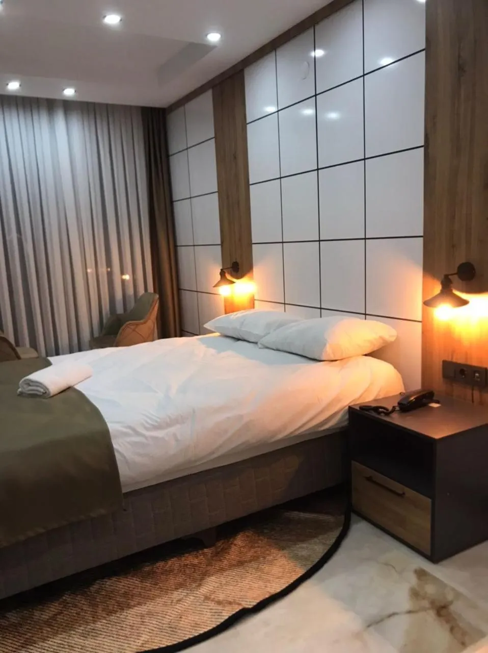 Bed in Pars Palas Hotel