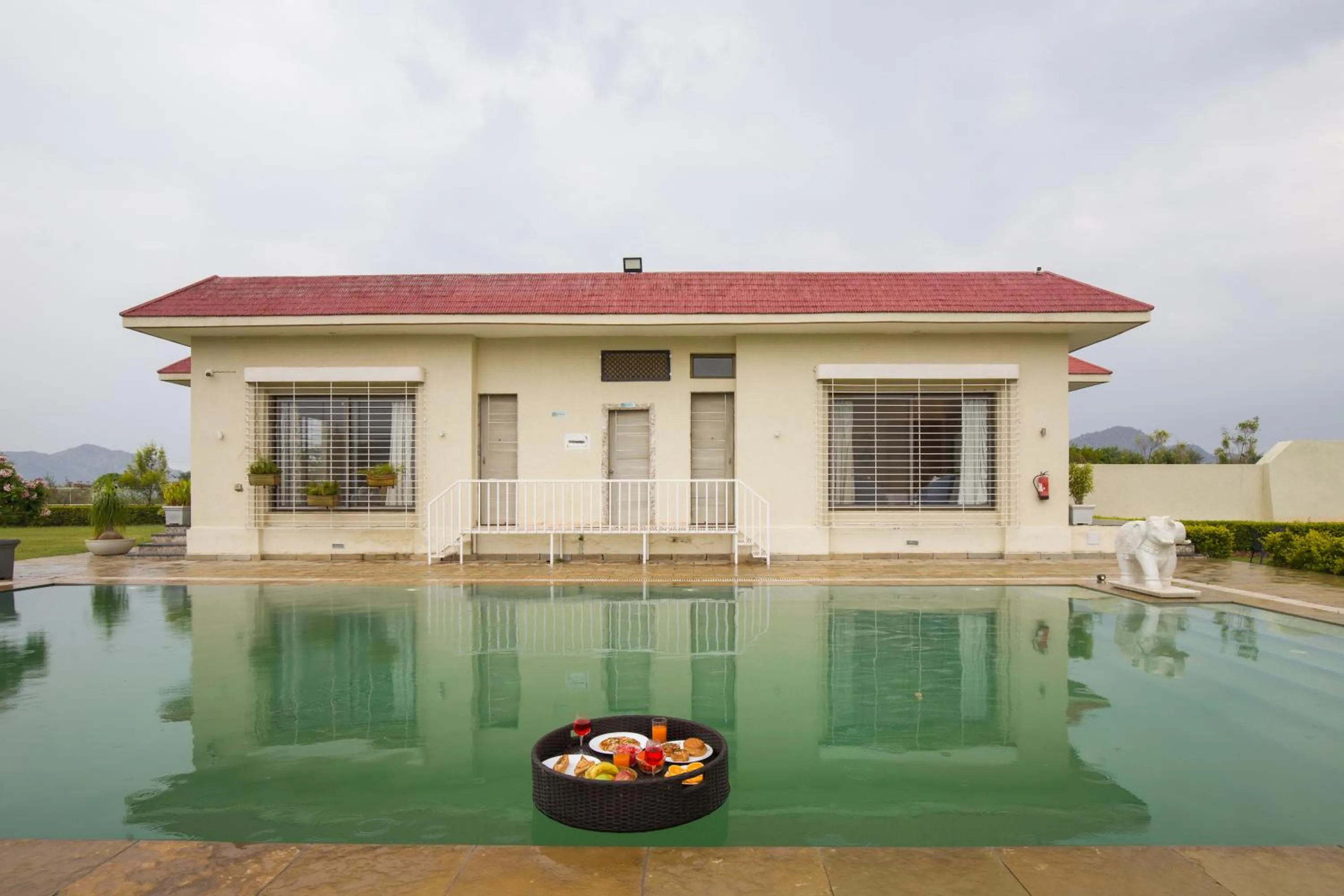 Property building in ELIVAAS Shourya Celesta Luxe 3BHK Villa with Pvt Pool, Udaipur