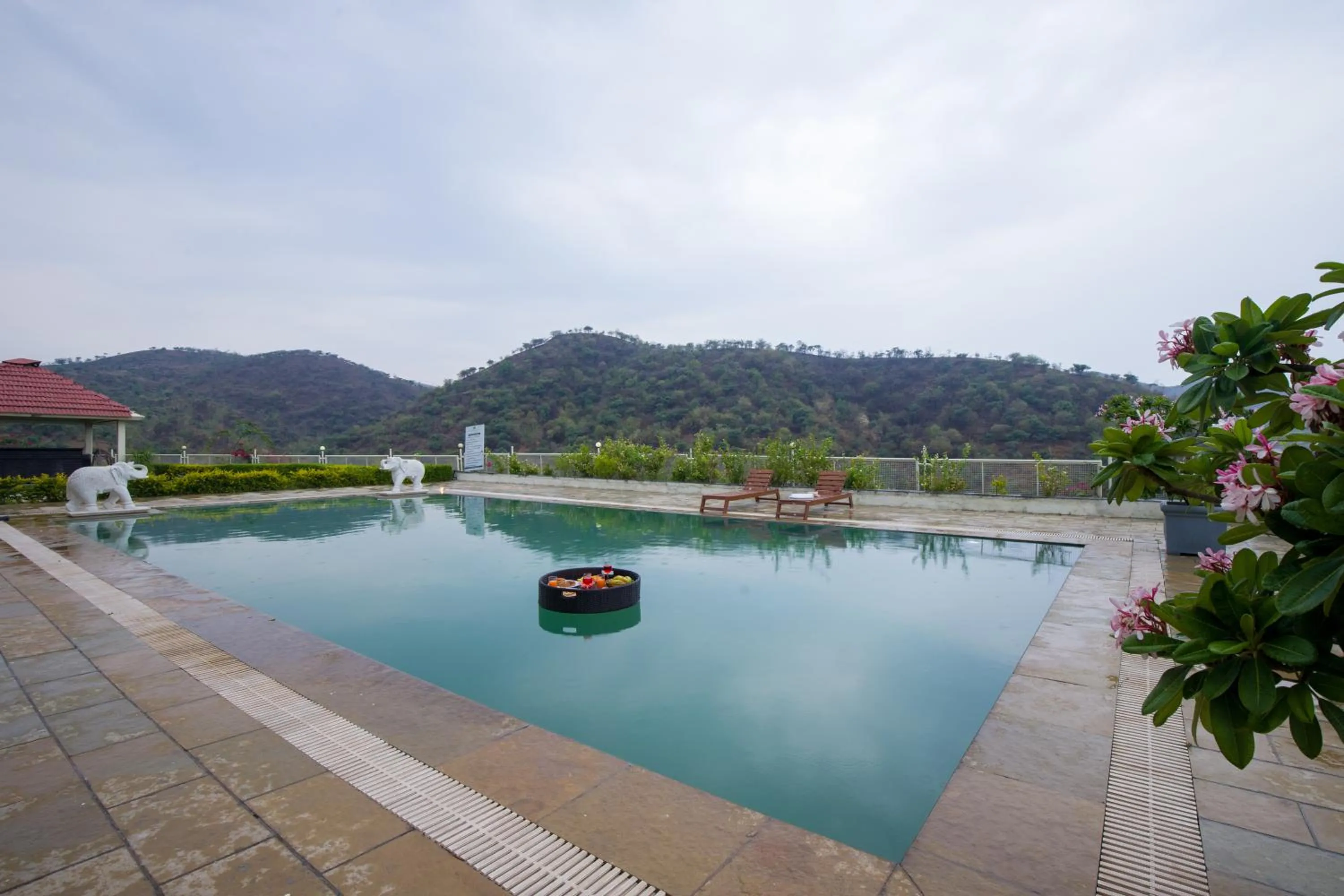 Nearby landmark in ELIVAAS Shourya Celesta Luxe 3BHK Villa with Pvt Pool, Udaipur