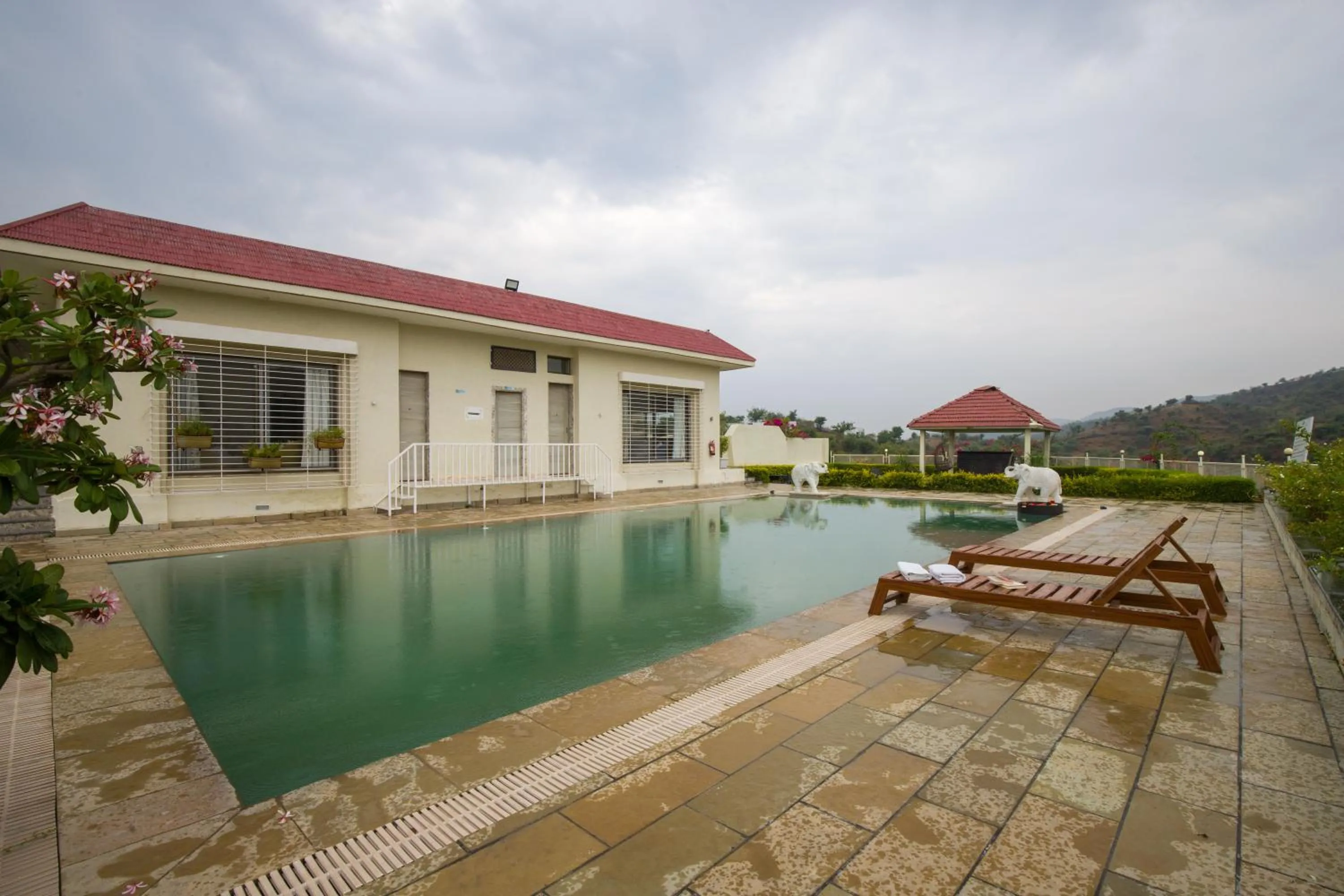 Property building in ELIVAAS Shourya Celesta Luxe 3BHK Villa with Pvt Pool, Udaipur