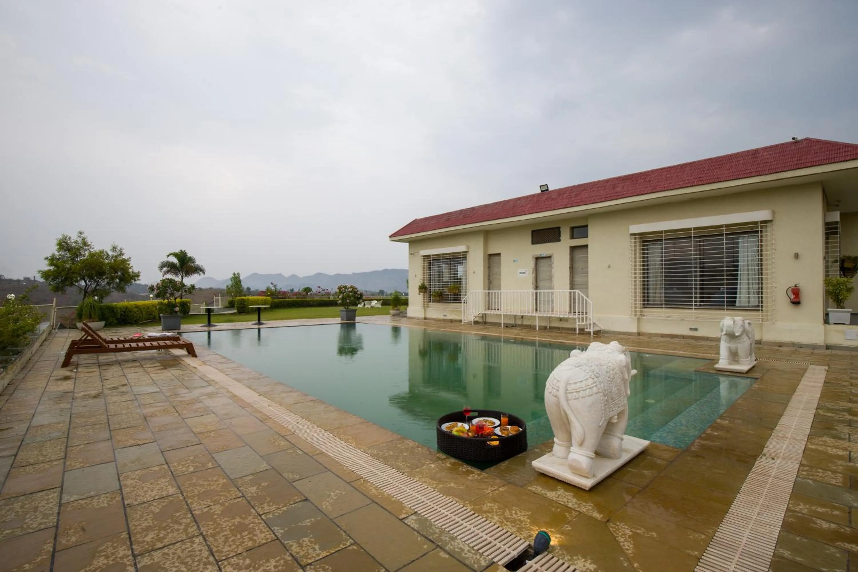 Property building in ELIVAAS Shourya Celesta Luxe 3BHK Villa with Pvt Pool, Udaipur
