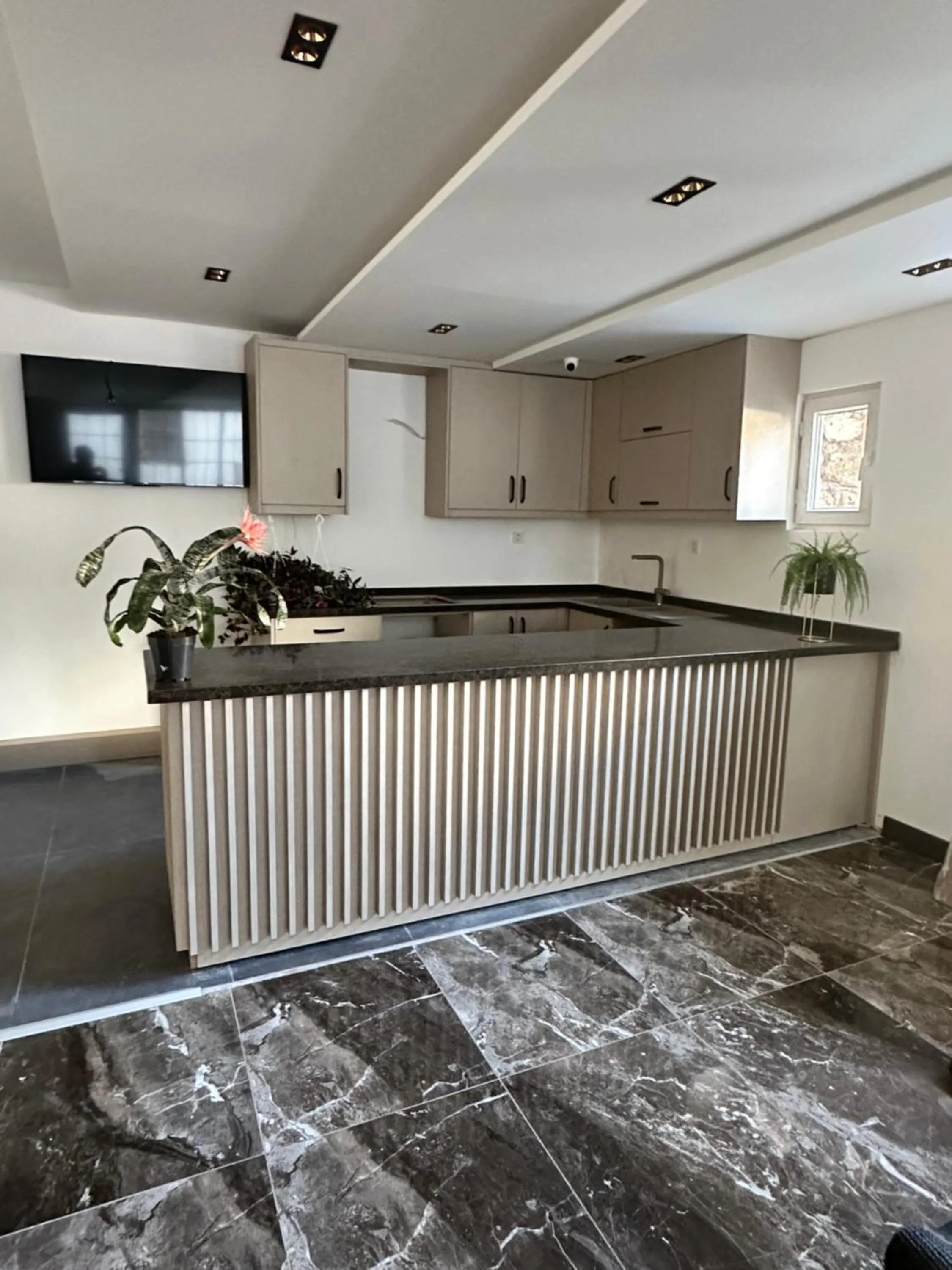 Kitchen or kitchenette in Davidson Boutique Hotel