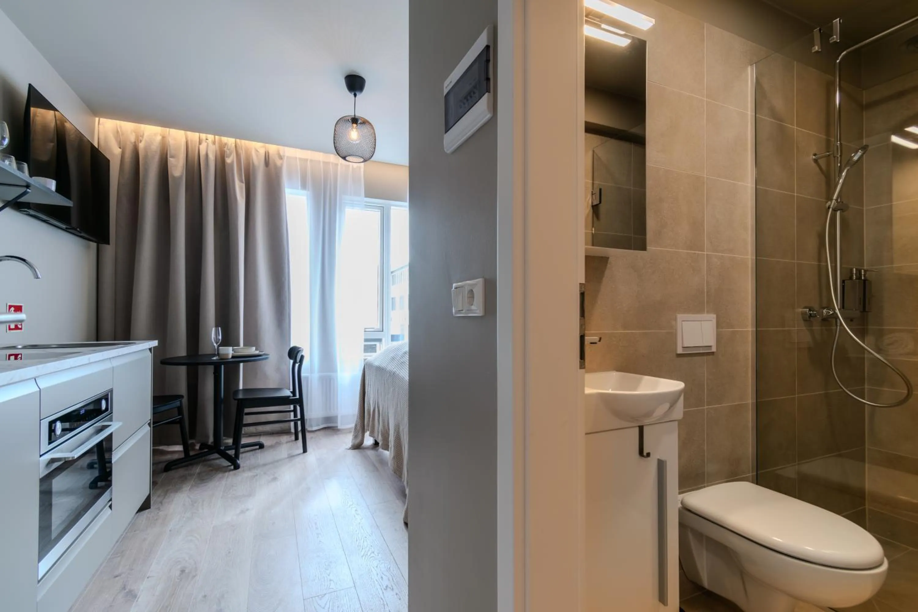 Shower in Frost Apartments by Heimaleiga