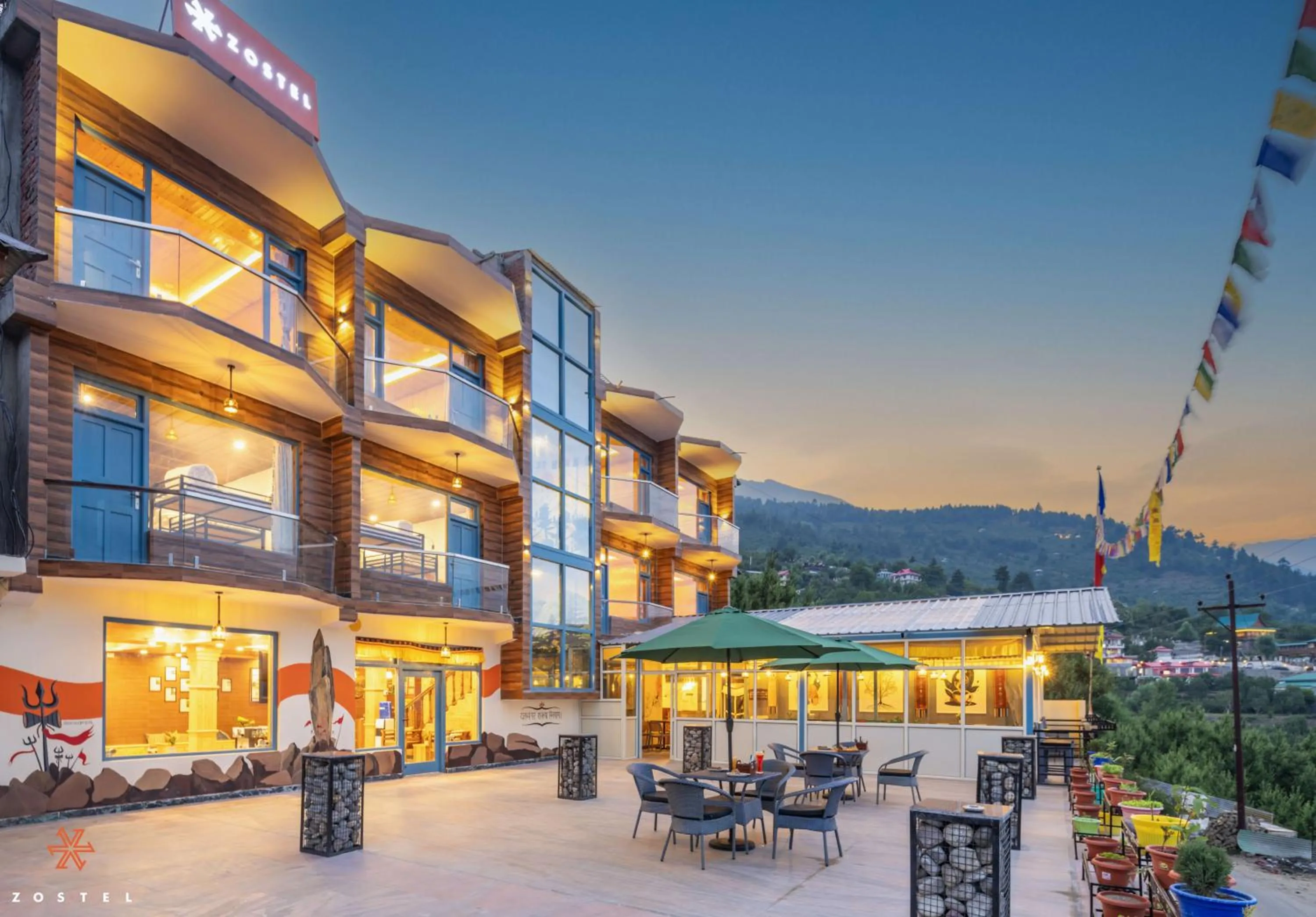 Property building in Zostel Kalpa