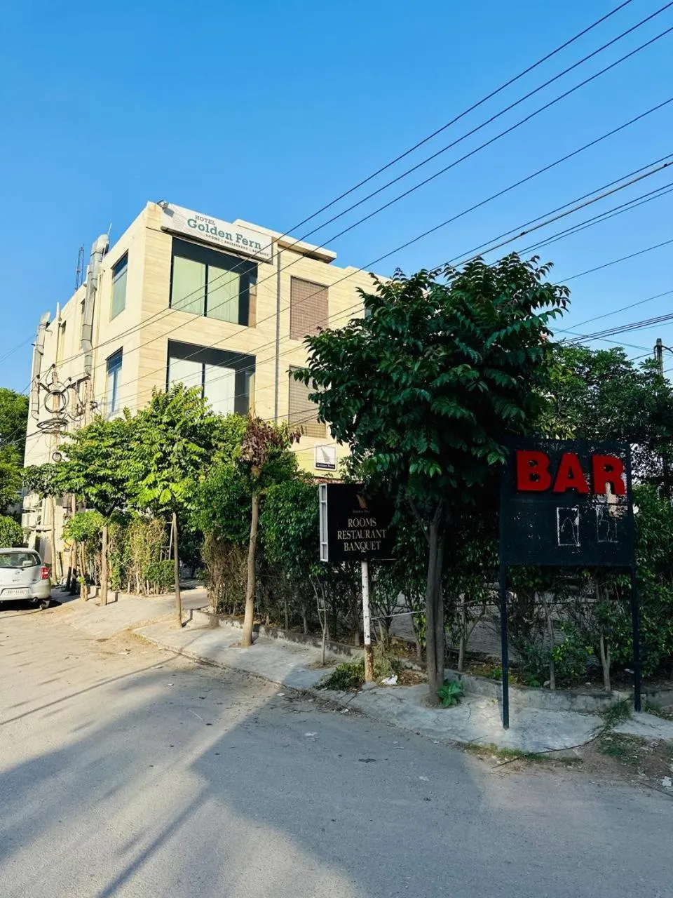 Property building in Hotel Golden Fern