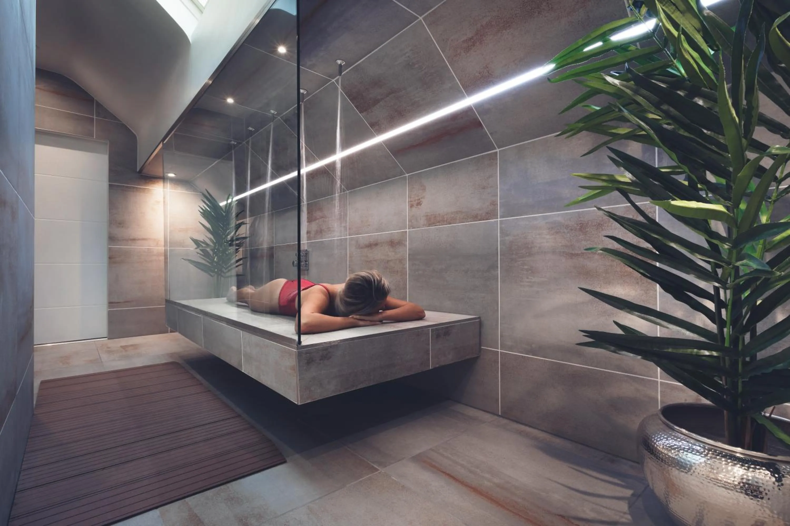 Shower in Aphrodites Group - Luxury Hot Tub Suites in Central Lake District!