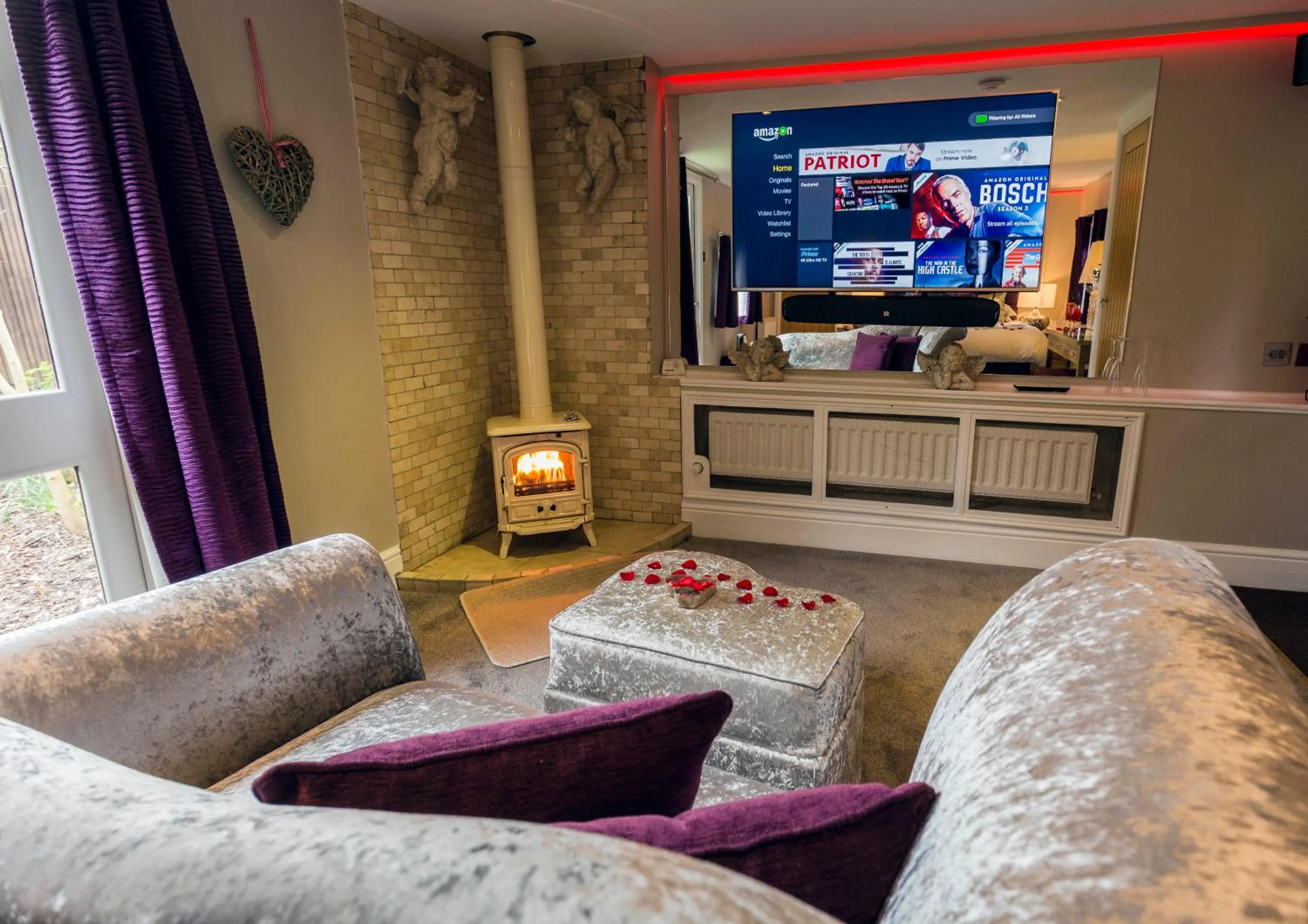 TV and multimedia in Aphrodites Group - Luxury Hot Tub Suites in Central Lake District!