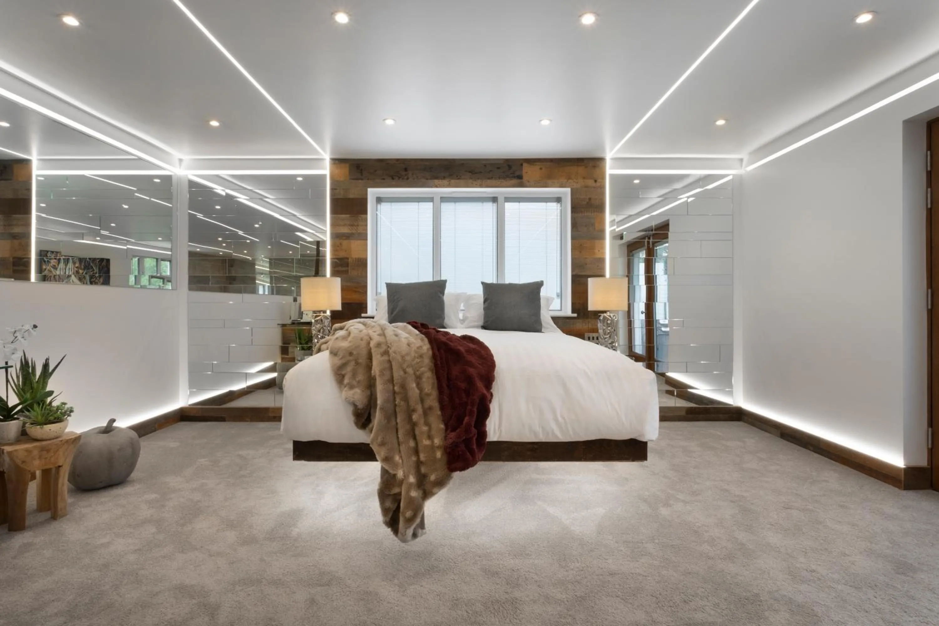 Bed in Aphrodites Group - Luxury Hot Tub Suites in Central Lake District!