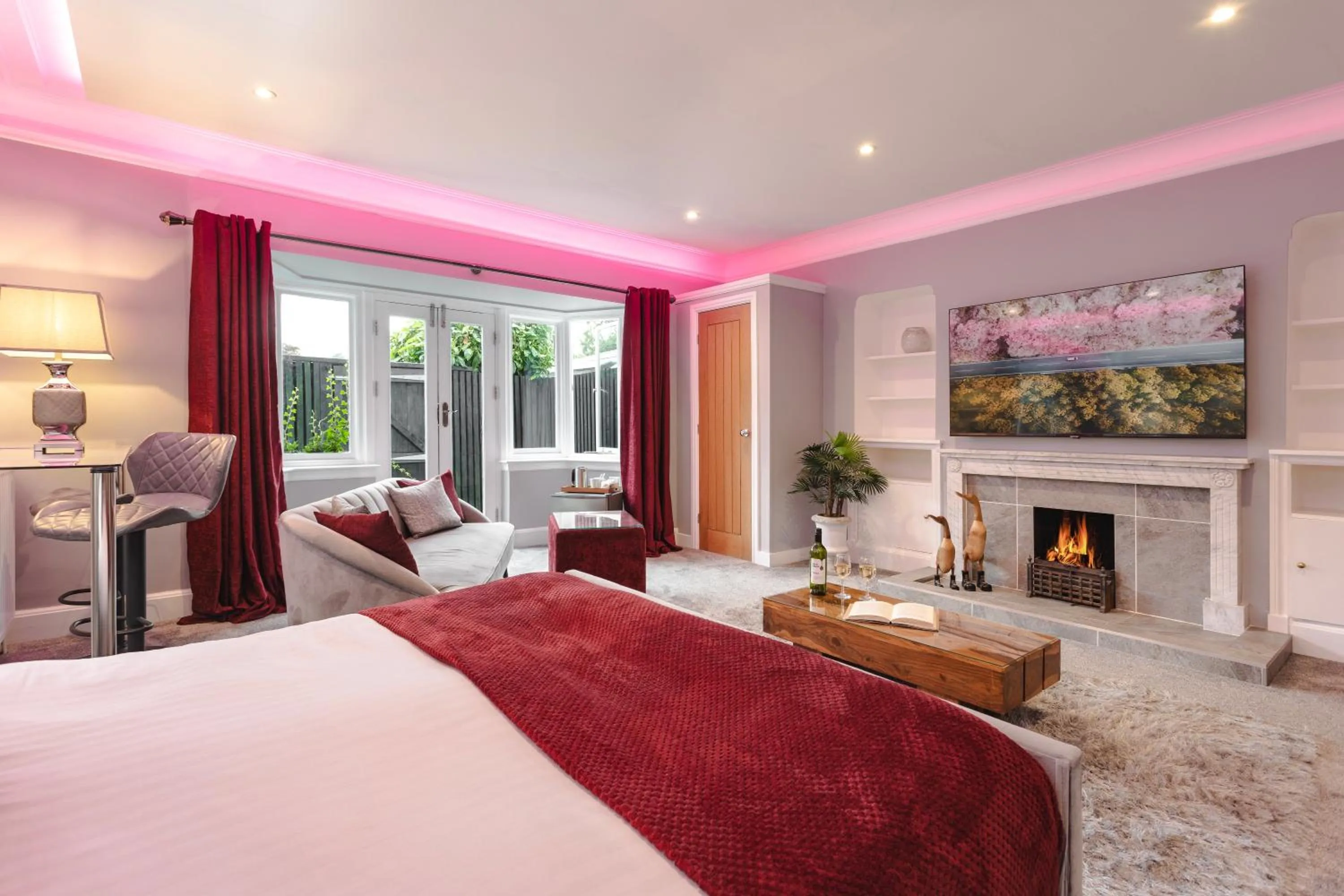 Bed in Aphrodites Group - Luxury Hot Tub Suites in Central Lake District!