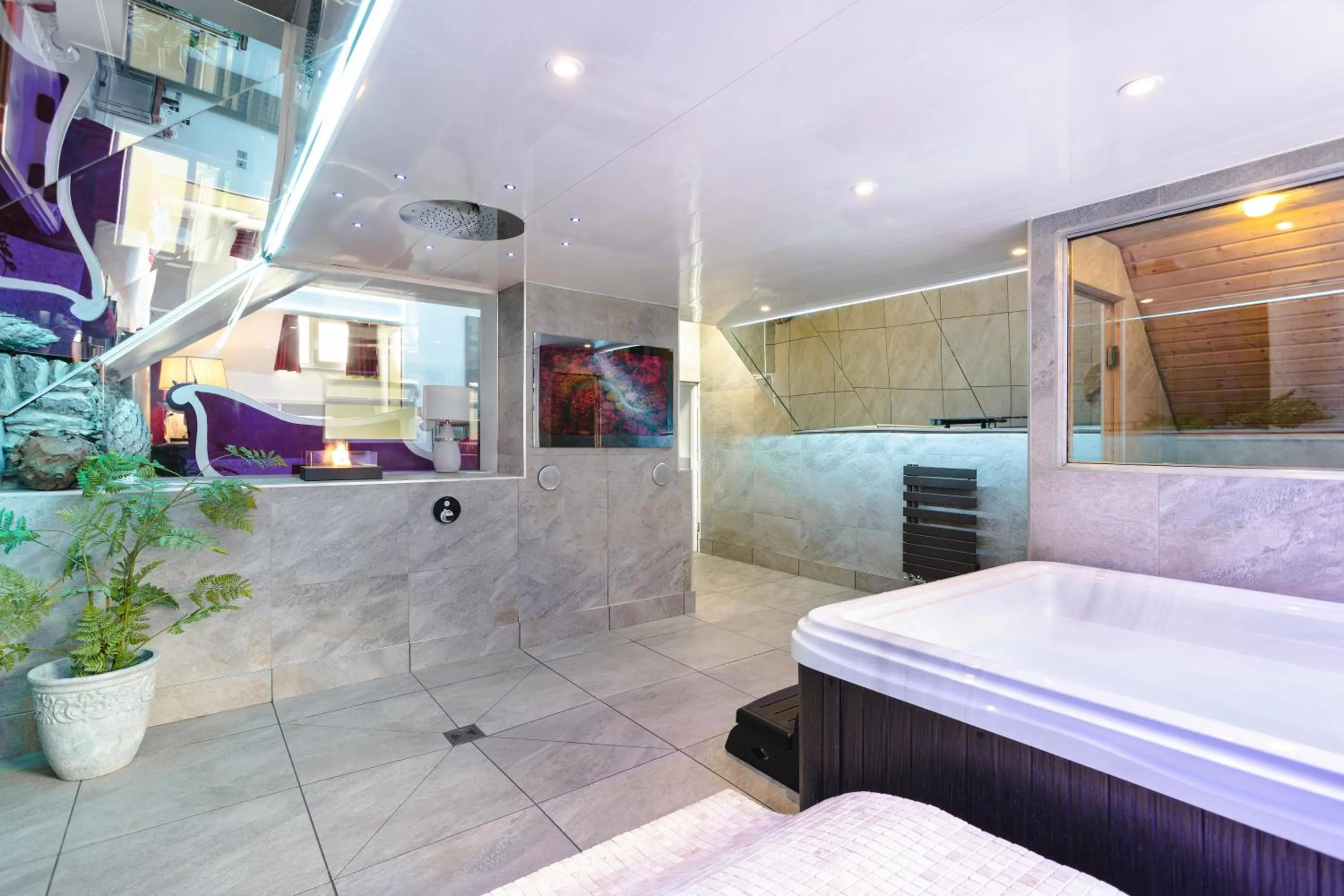 Bed in Aphrodites Group - Luxury Hot Tub Suites in Central Lake District!