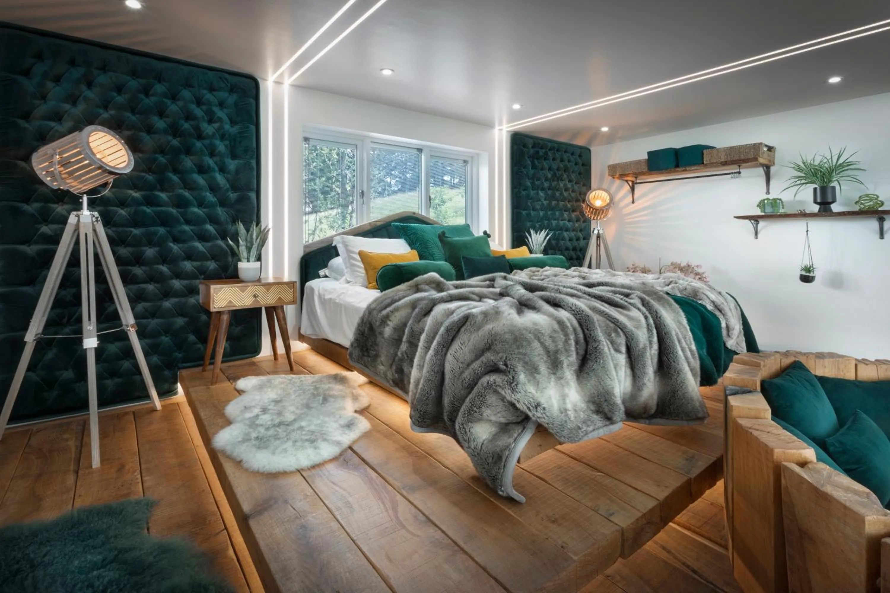 Bed in Aphrodites Group - Luxury Hot Tub Suites in Central Lake District!