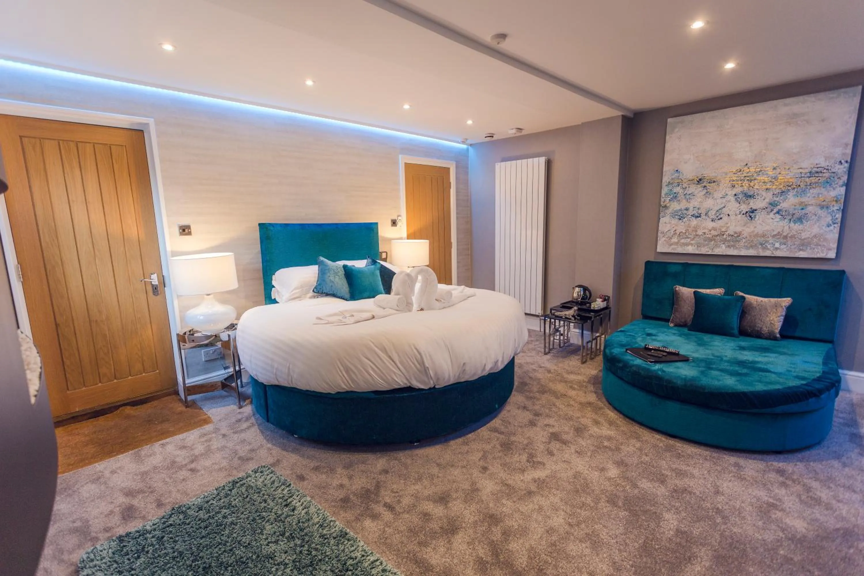Bed in Aphrodites Group - Luxury Hot Tub Suites in Central Lake District!