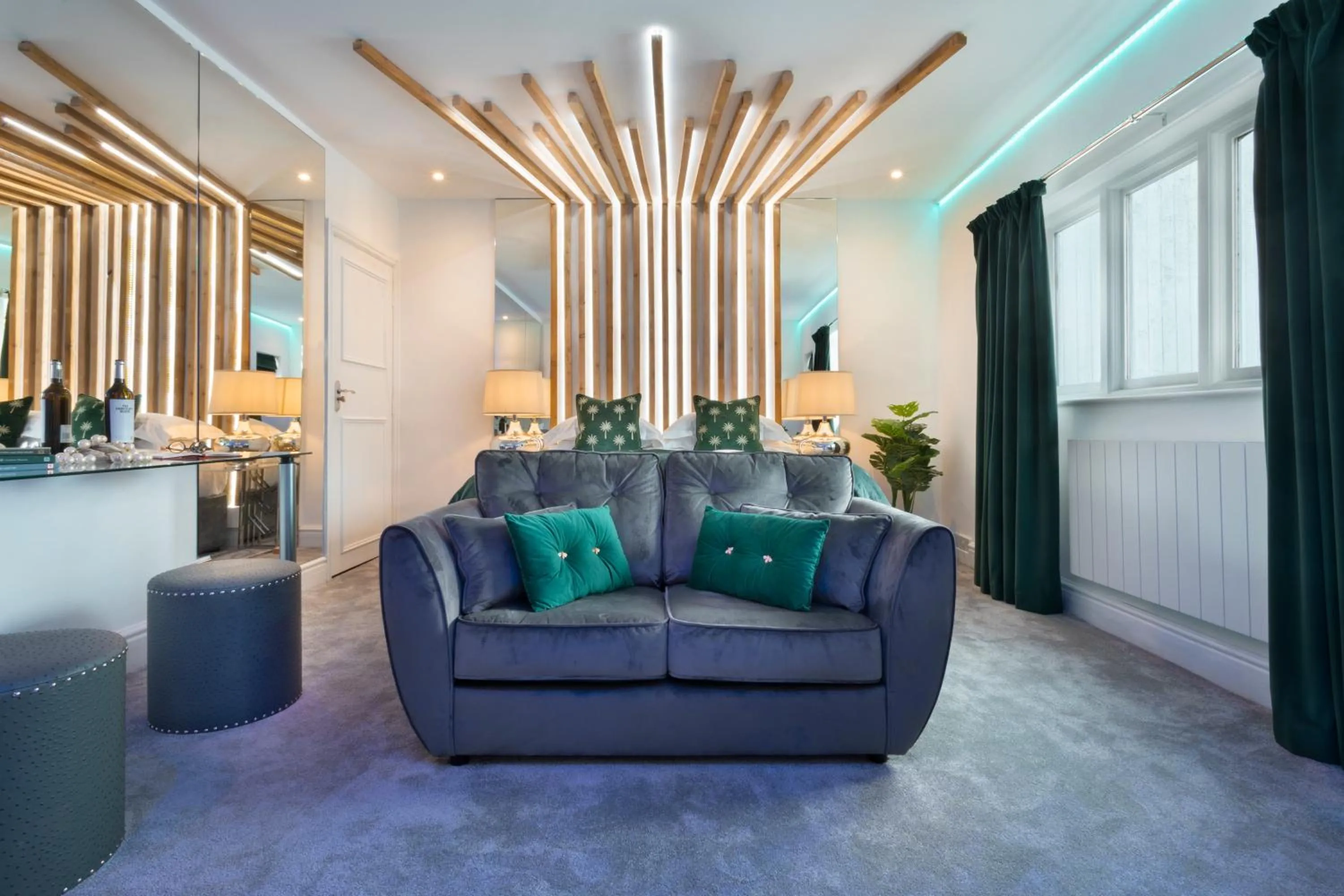 Living room in Aphrodites Group - Luxury Hot Tub Suites in Central Lake District!