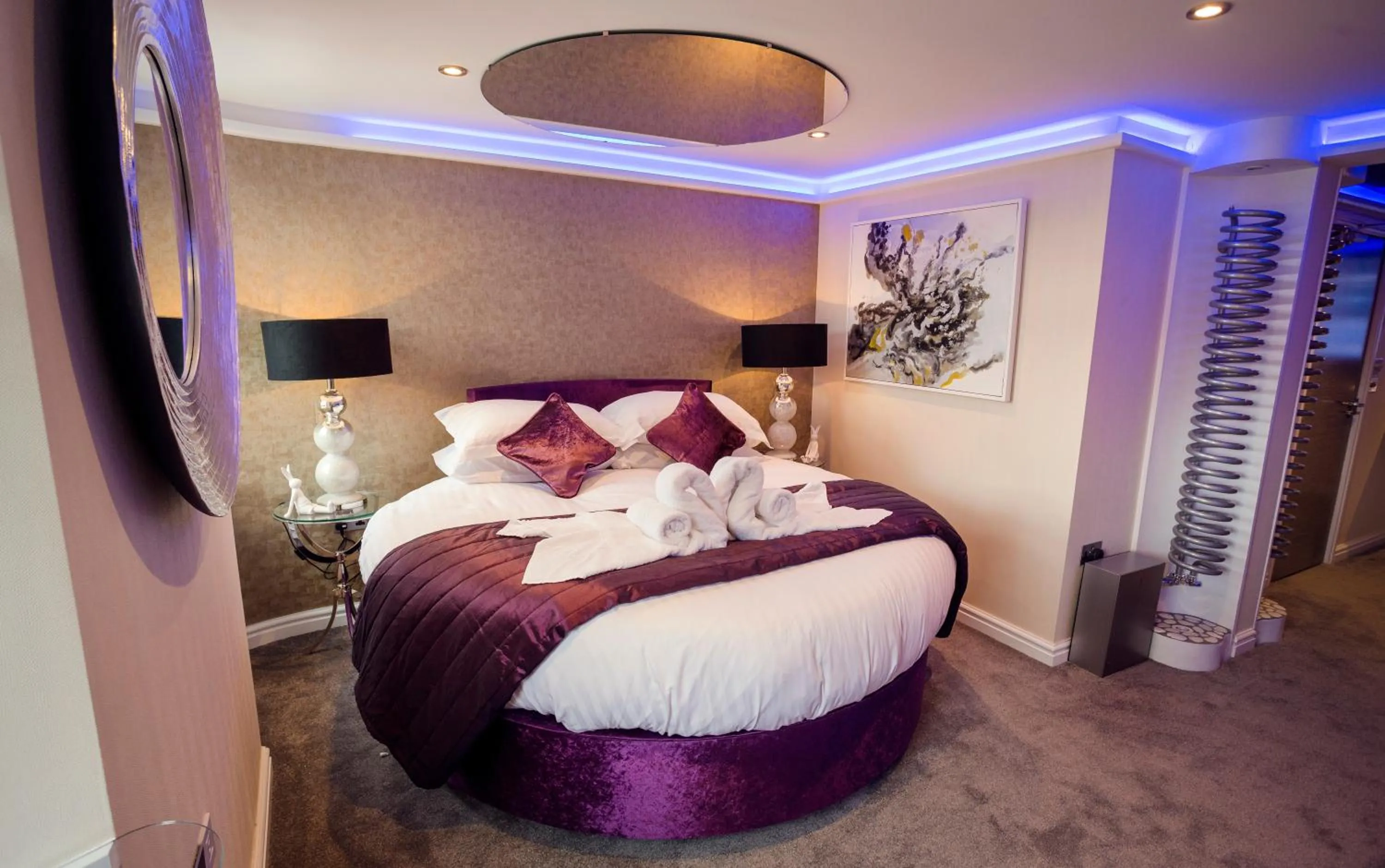 Bed in Aphrodites Group - Luxury Hot Tub Suites in Central Lake District!