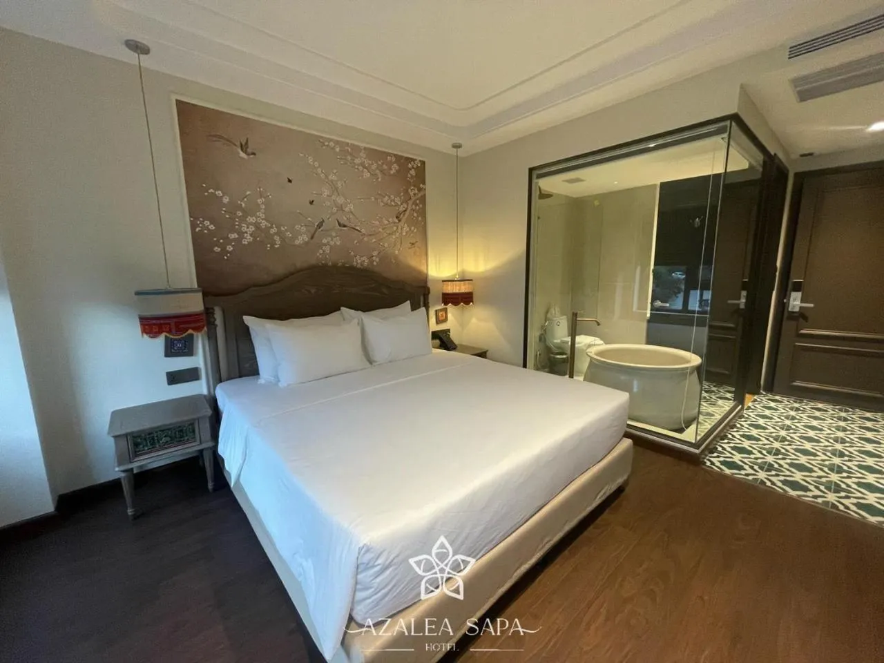 Bed in Azalea Sapa Hotel