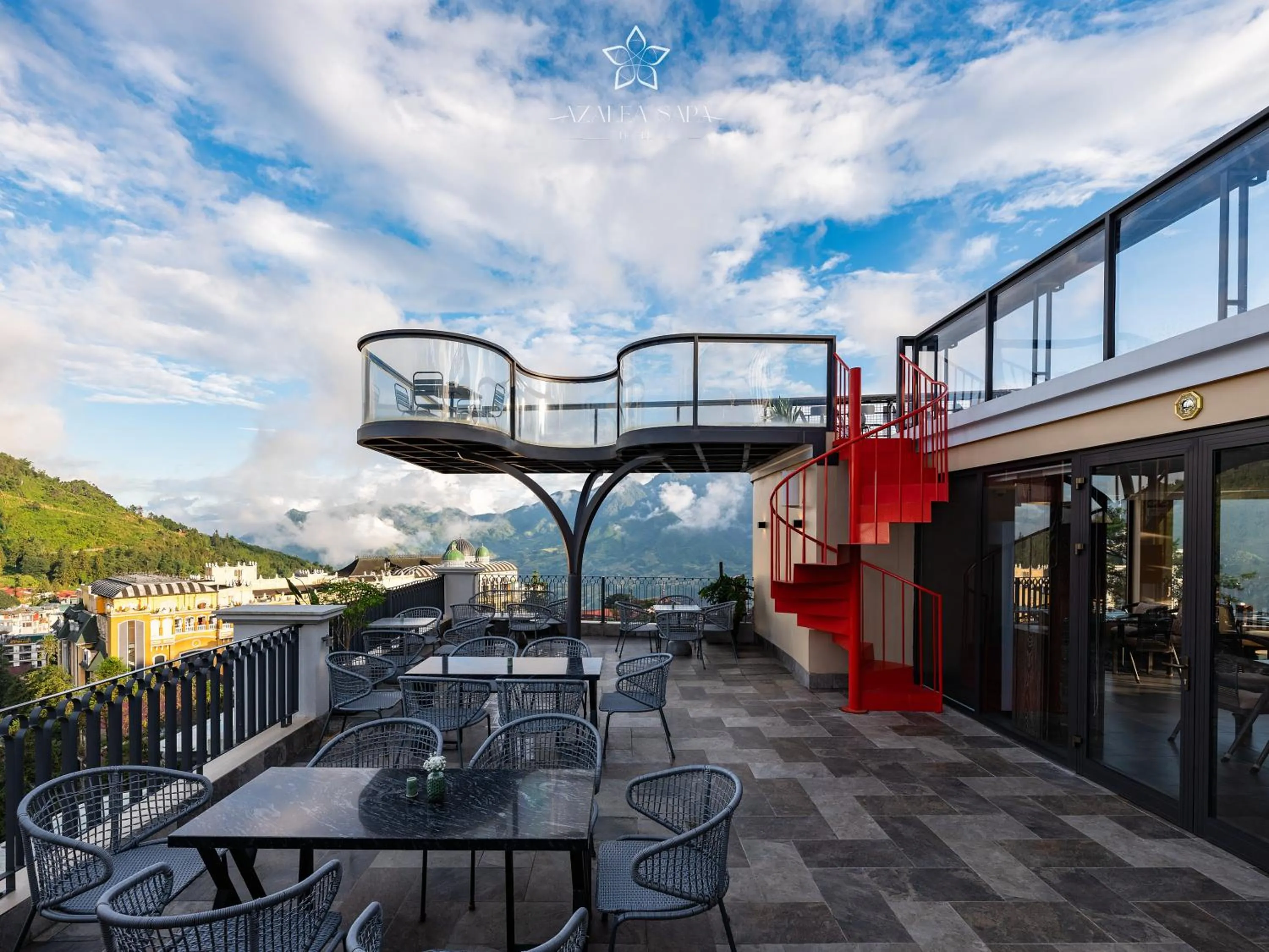 Balcony/Terrace in Azalea Sapa Hotel
