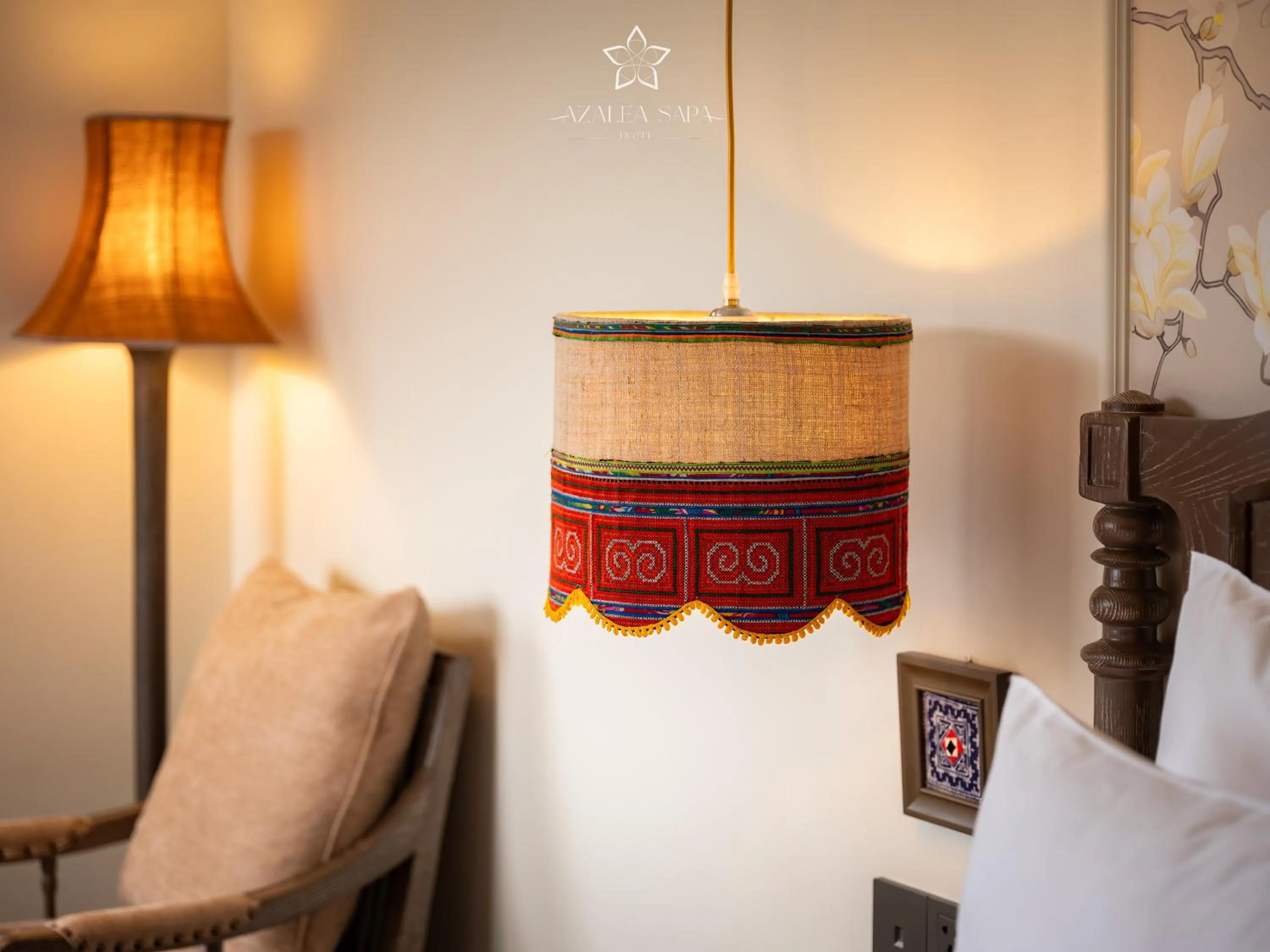 Decorative detail, Bed in Azalea Sapa Hotel