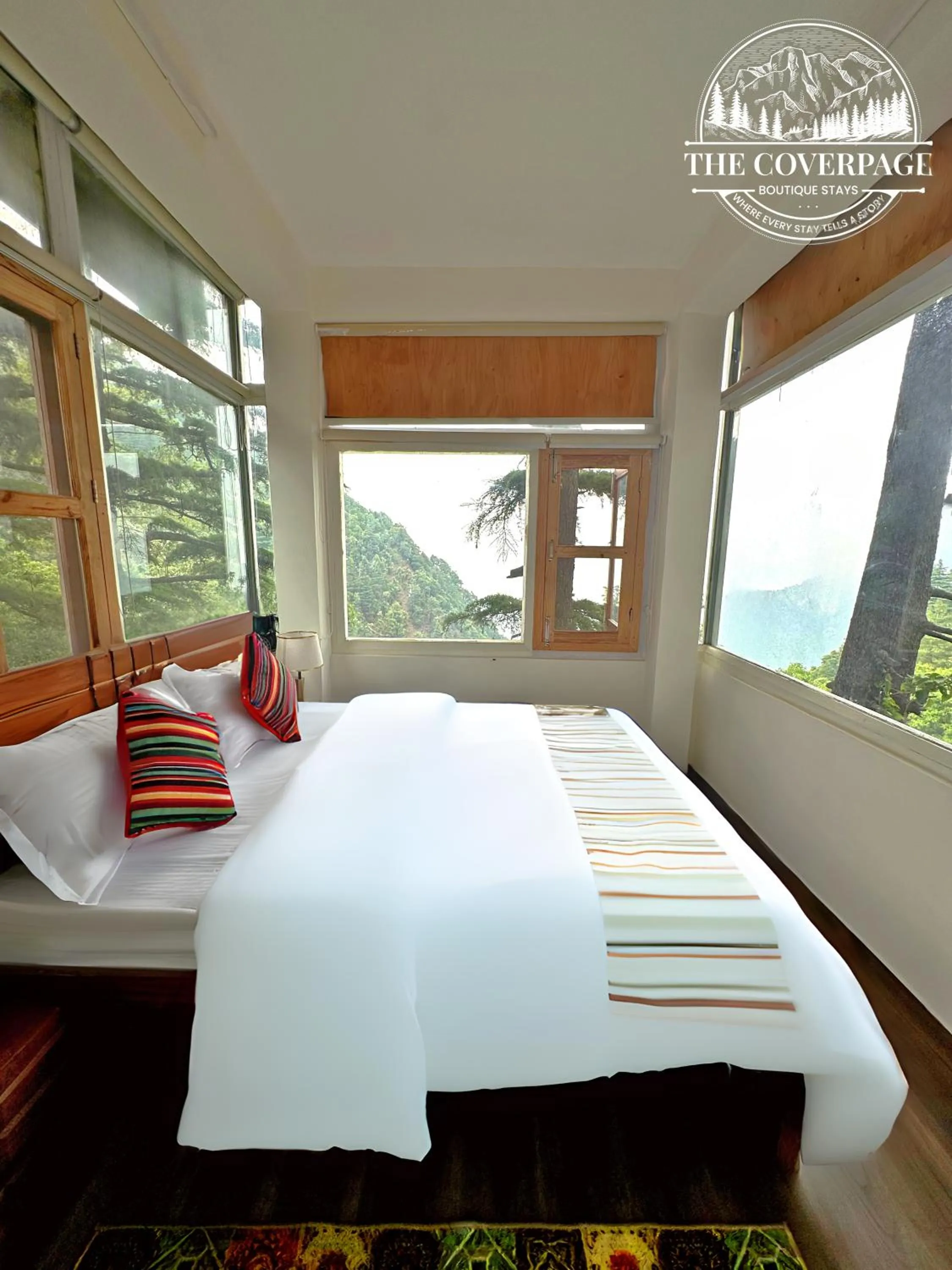Bed in The Coverpage Boutique Stays Mussoorie