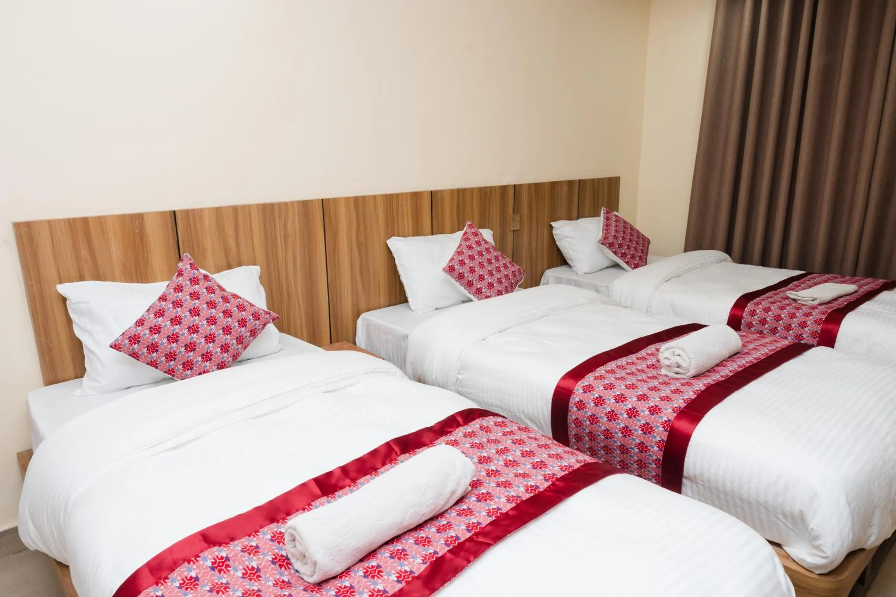 Bed in Rightway Hotel & Restaurant