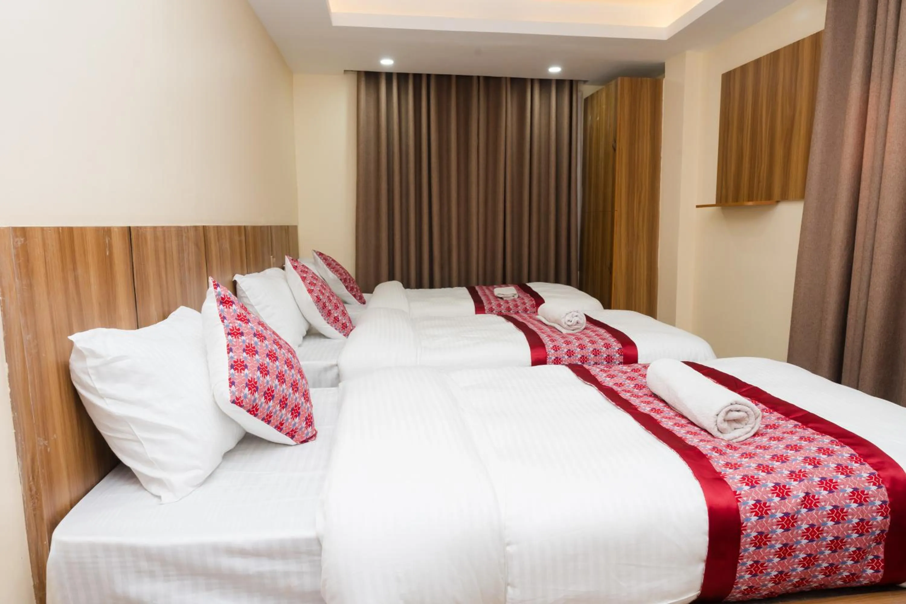 Bed in Rightway Hotel & Restaurant