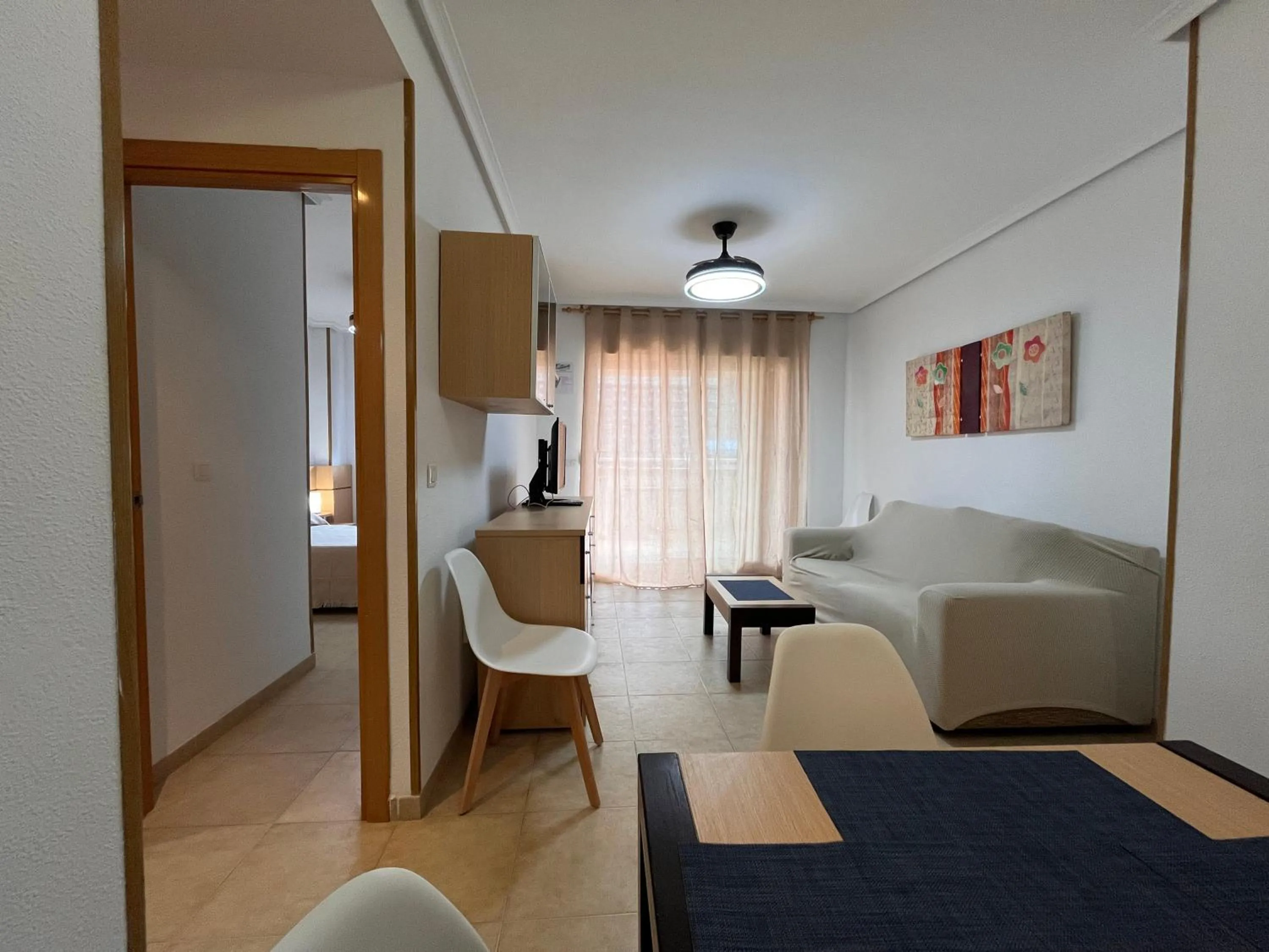 Living room, Bed in ACV - Torremar-2ª línea planta 1 sur 2
