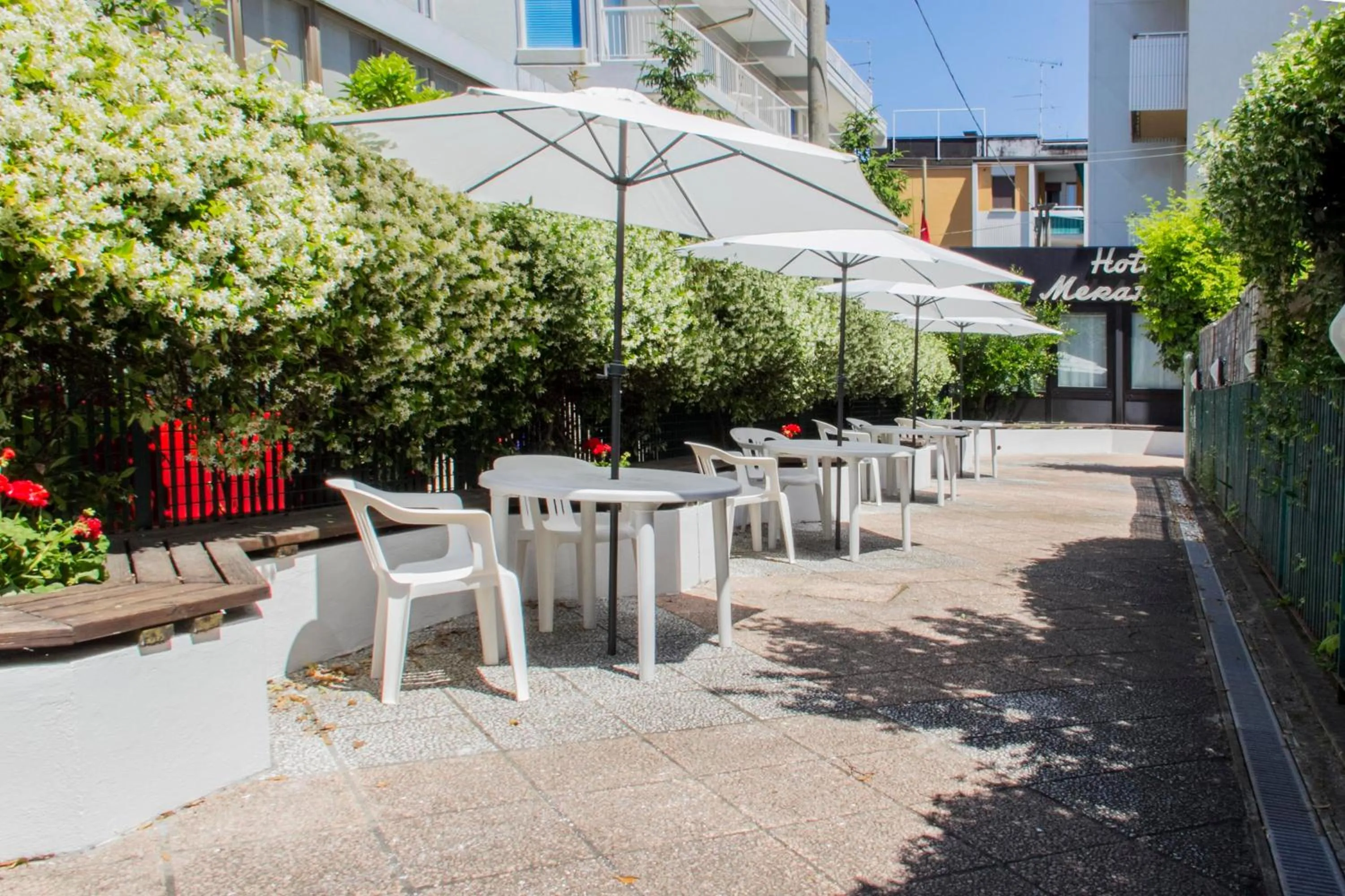 Patio in Hotel Merano
