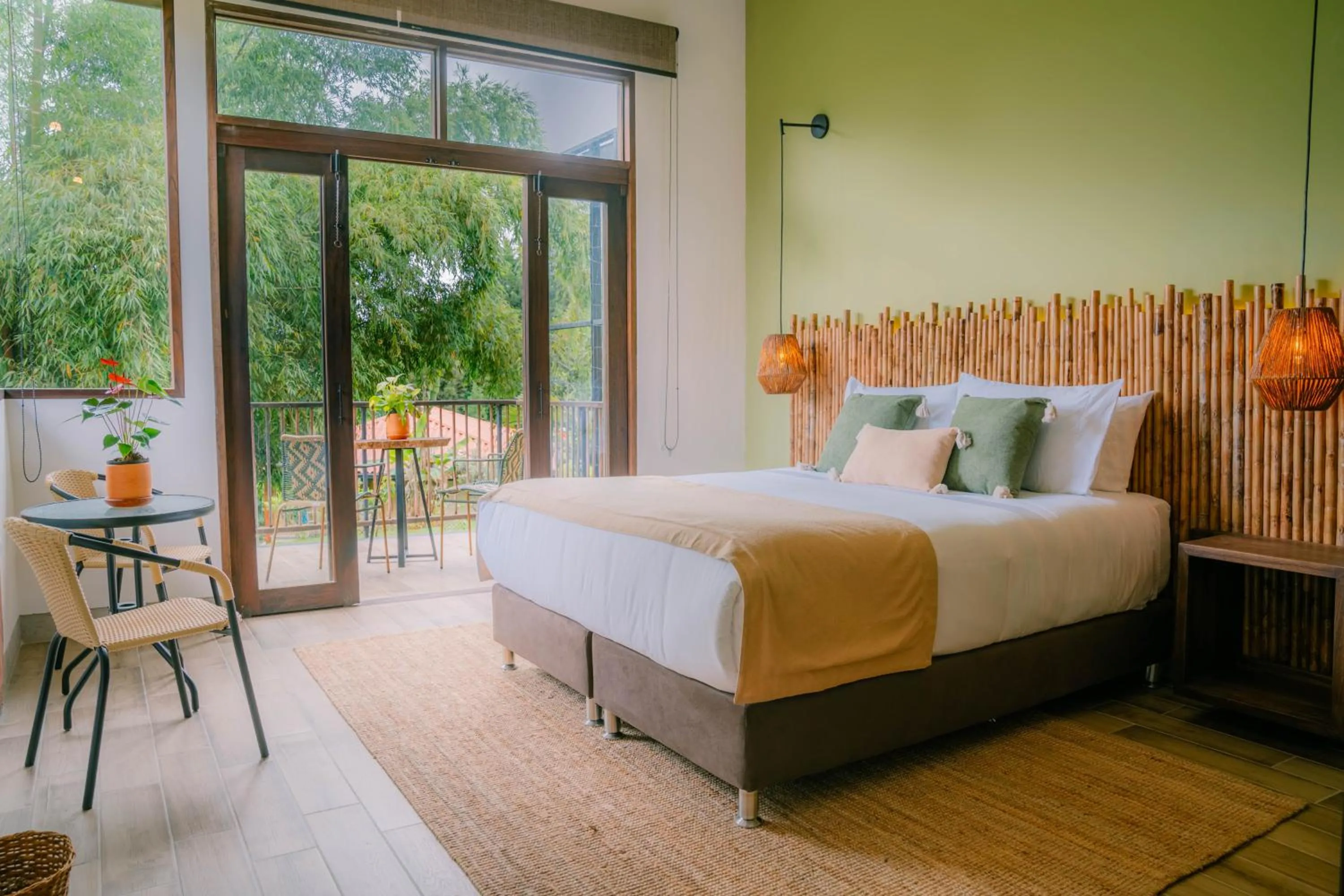 Bed in Tukki Ecolodge Hotel