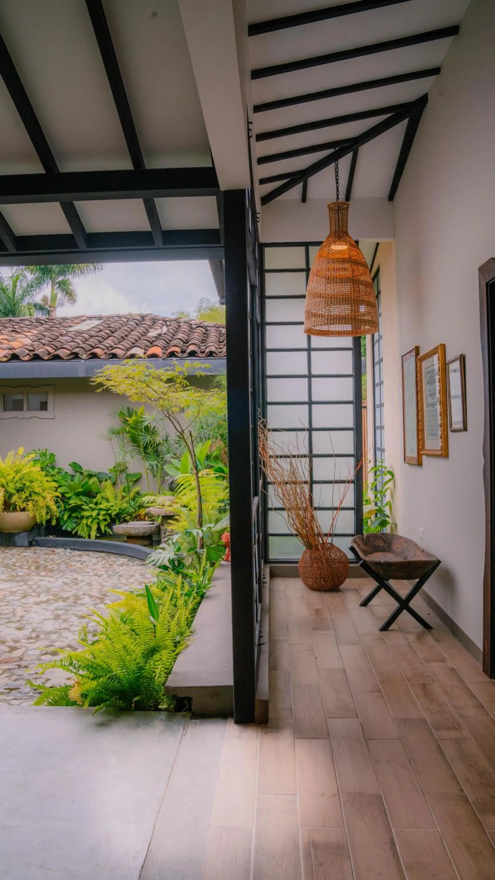 Inner courtyard view in Tukki Ecolodge Hotel