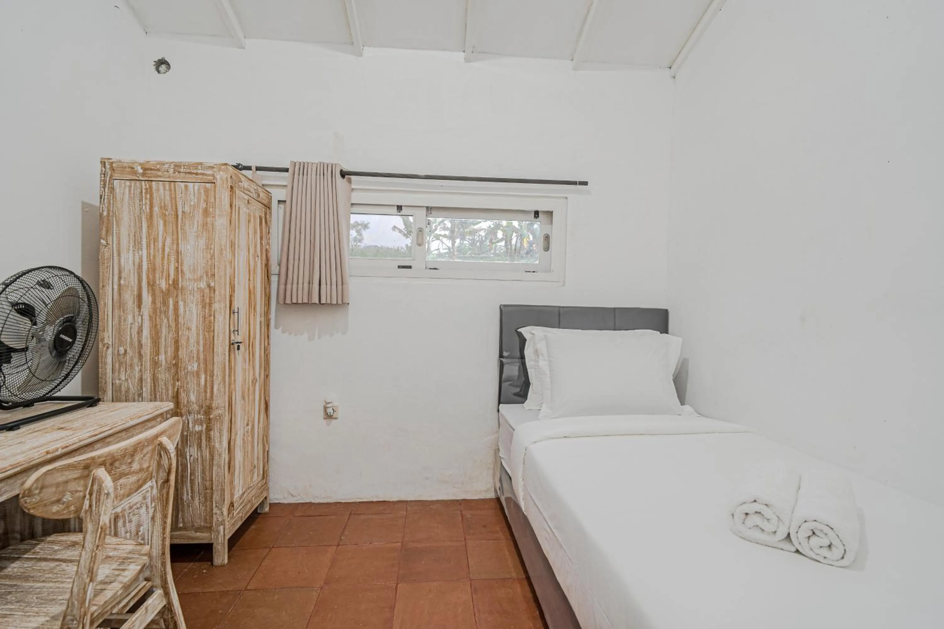 Bed in Jatiluwih Santya Loka Lodge & Twin Waterfall Managed by Manara